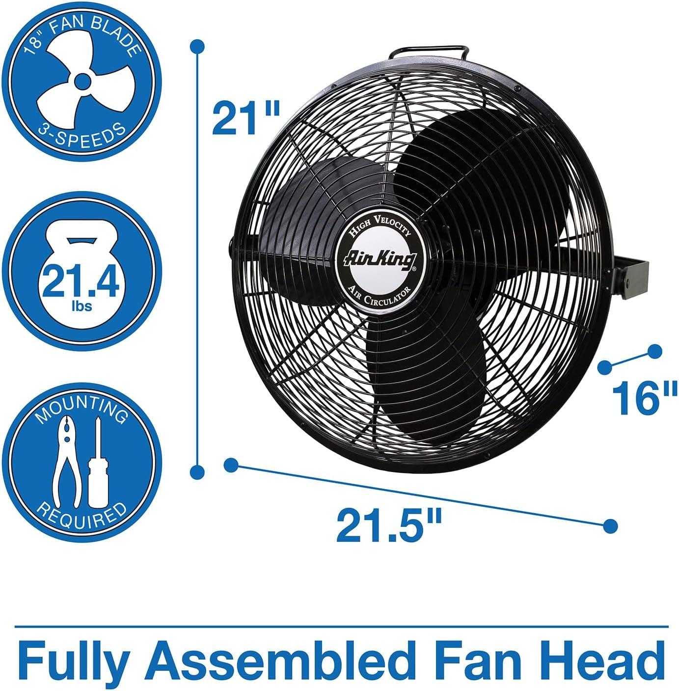 Air King Multi Mount Fan, 1/6 HP, 18" 9318