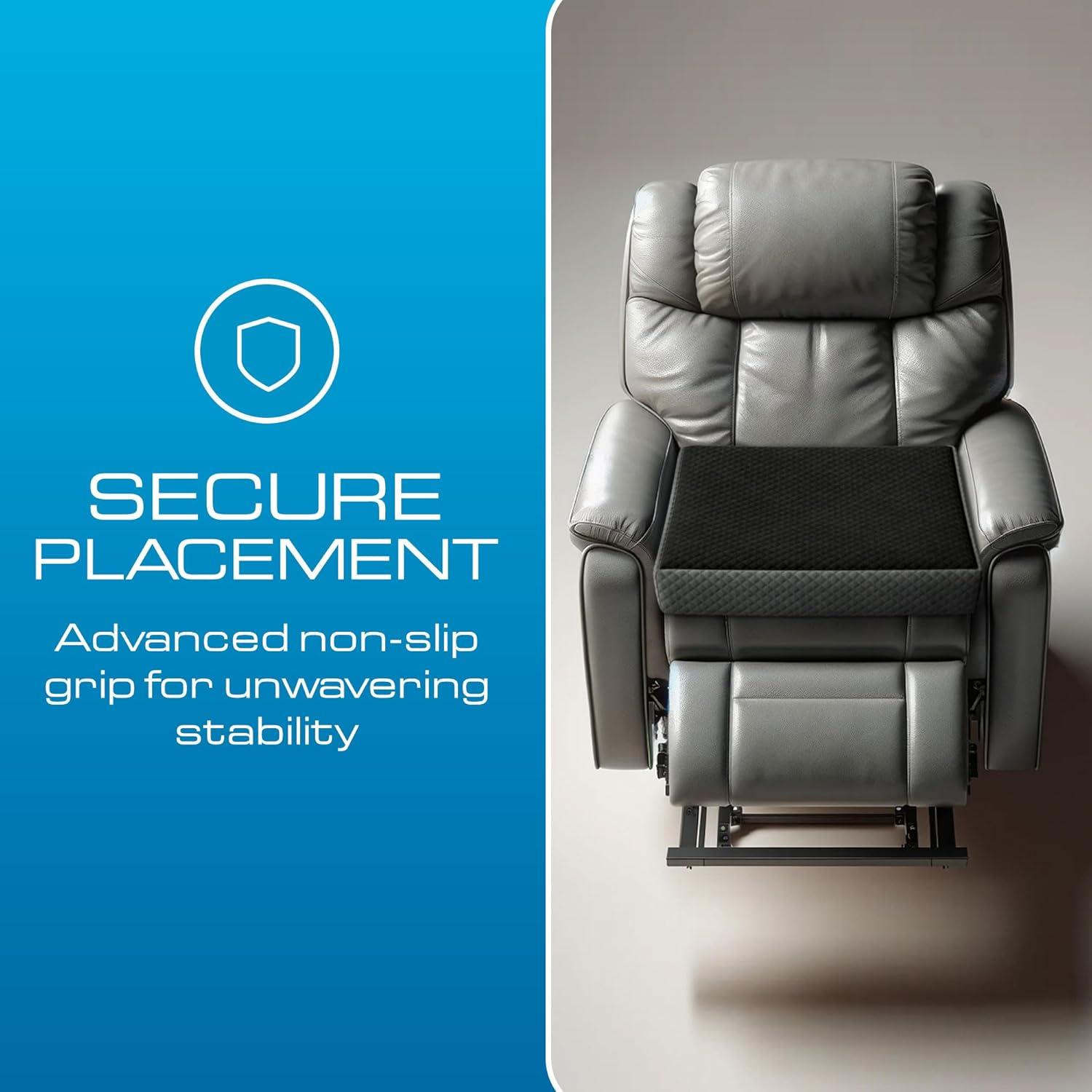 K?lbs Extra Large Recliner Cushion | Chic 2 Tone Velvet Cover | Memory Foam Seat Cushion 5 inch Thick 20" x 20" Extra Large Chair Cushion