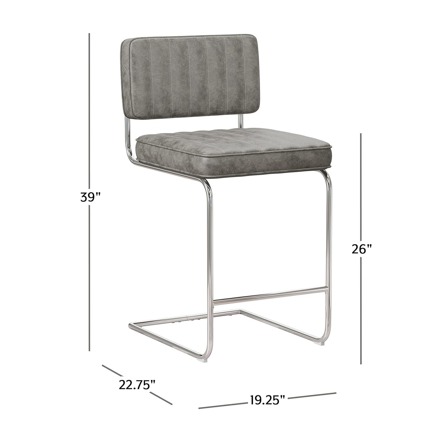 Set of 2 Breuer Metal Counter Height Stools - Hillsdale Furniture