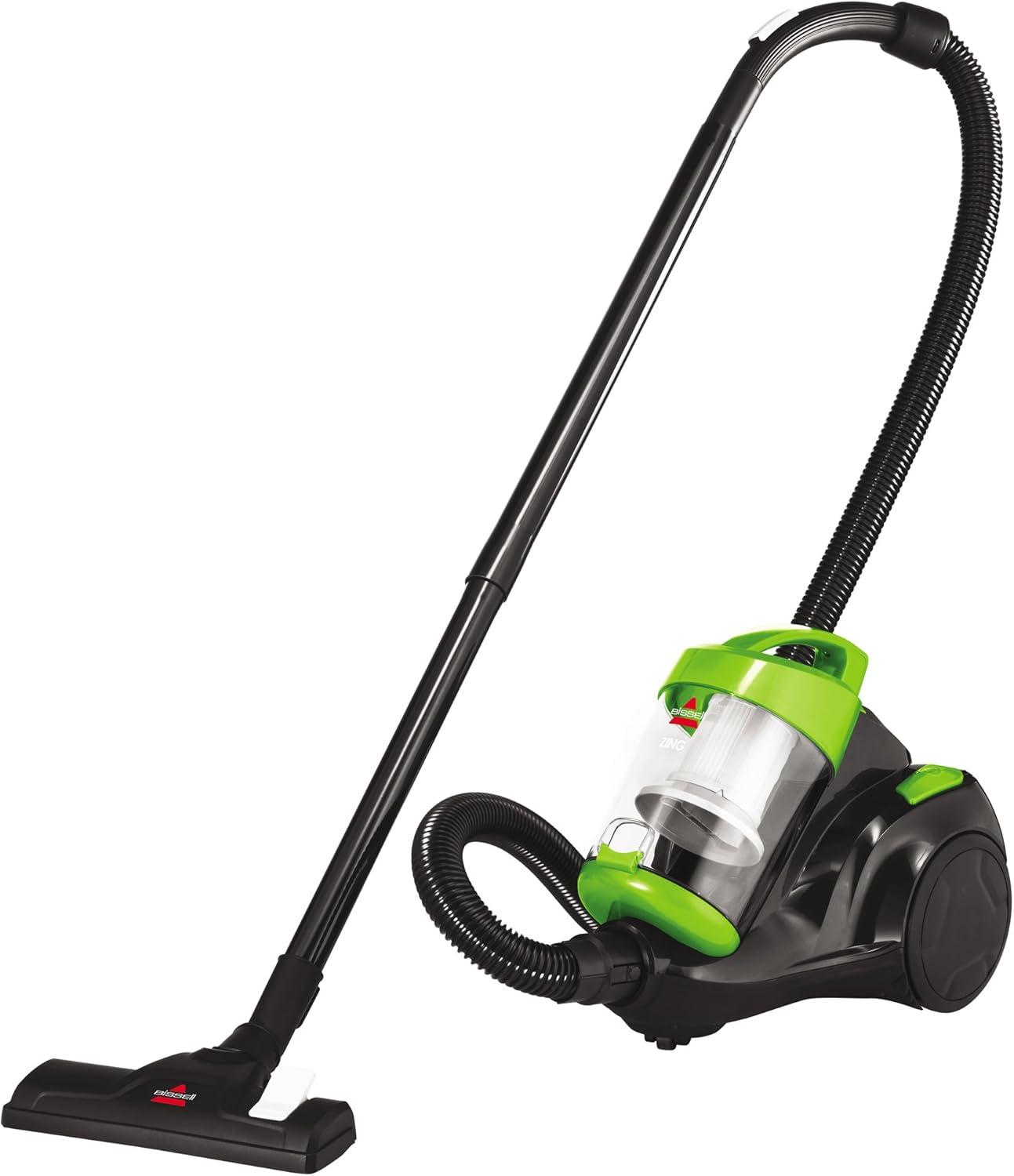 BISSELL Zing Bagless Canister Vacuum - 2156A: Lightweight Electric Cleaner, Multi-Surface, Automatic Cord Rewind