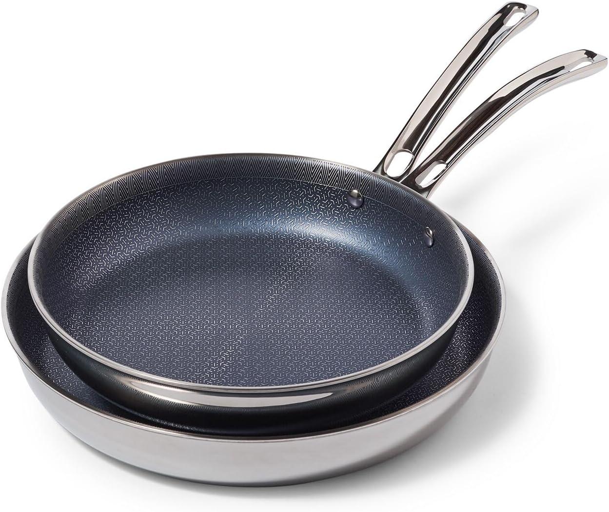 Viking Viking 3-Ply Hybrid Plus 2pc Nonstick Fry Pan Set, 9.5-inch and 11-inch