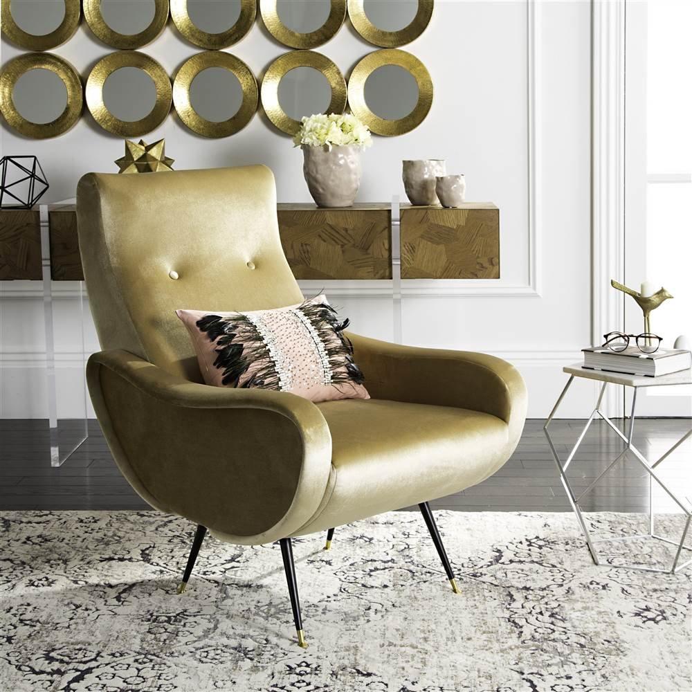 Elicia Accent Chair - FOX6260 - Camel - Safavieh