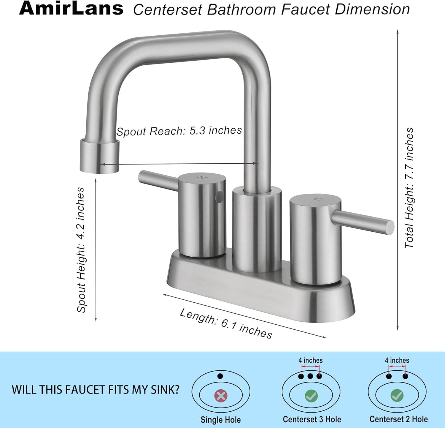Matte Black 8 inch Widespread Bathroom Sink Faucet Vanity Lavatory Faucet for 3 Holes with Pop up Drain and 360 Degree Swivel Brass Spout