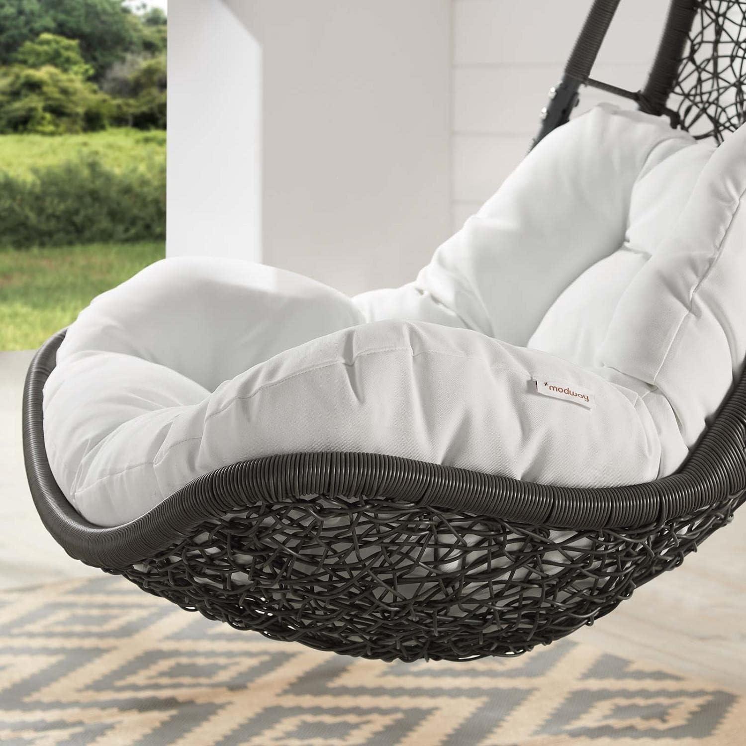 Modway Abate Wicker Rattan Outdoor Patio Swing Chair