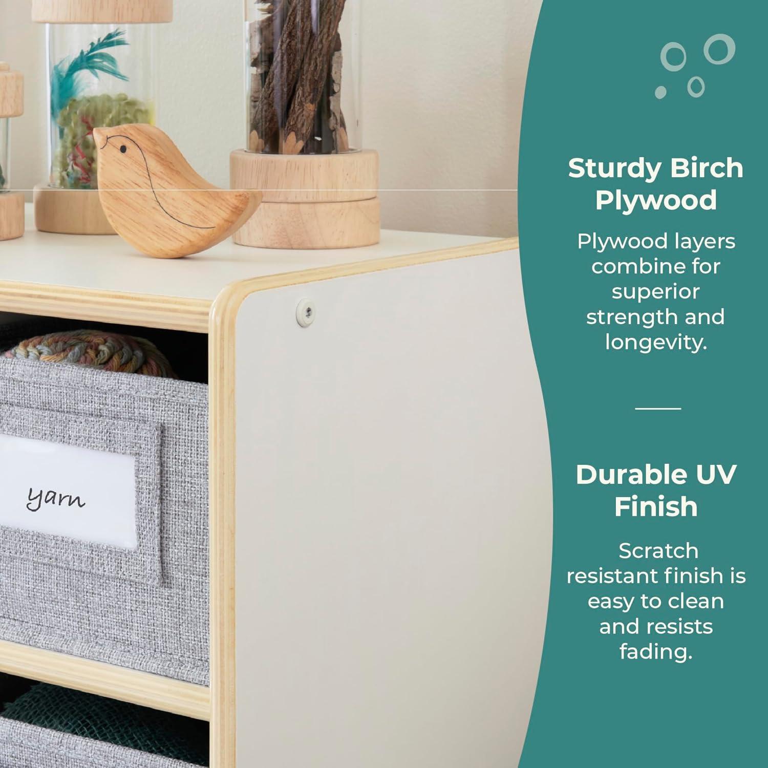 EdQ Essentials Bin Cubby Storage Organizer
