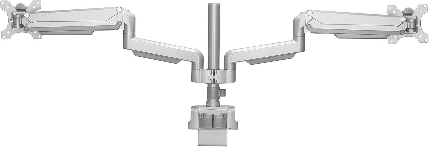 Lorell, LLR99803, USB Pole Dual Monitor Arm, 1 Each, Gray