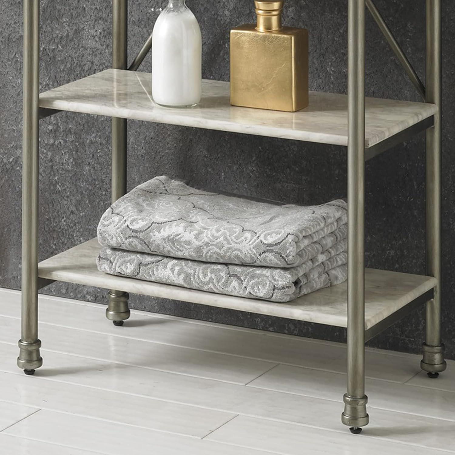 Homestyles Orleans Stainless Steel Six Tier Shelf in Gray