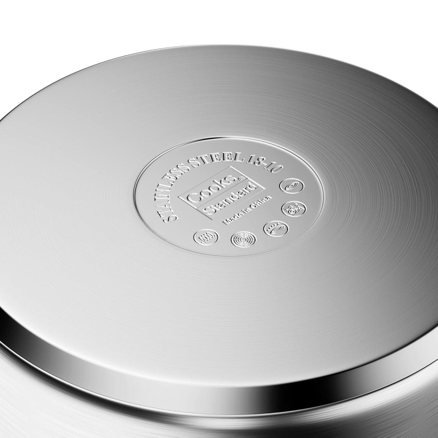 Cooks Standard Cooks Standard Professional Stainless Steel Stock Pot with Lid, Silver