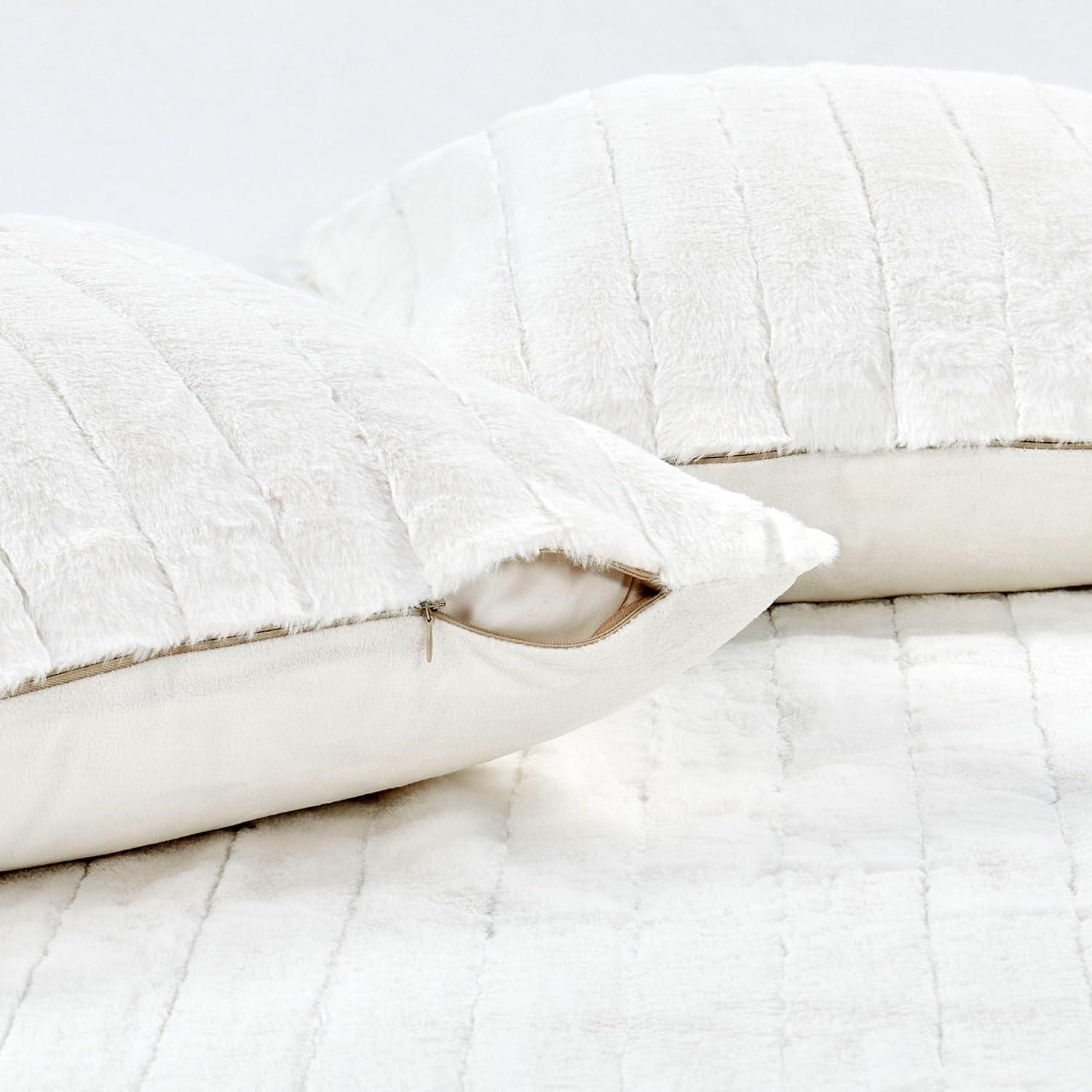 Home Soft Things Luxury Rabbit Faux Fur Throw Blanket