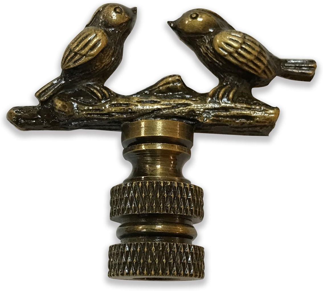 Royal Designs F-5034AB-1 Birds on Tree Branch Lamp Finial