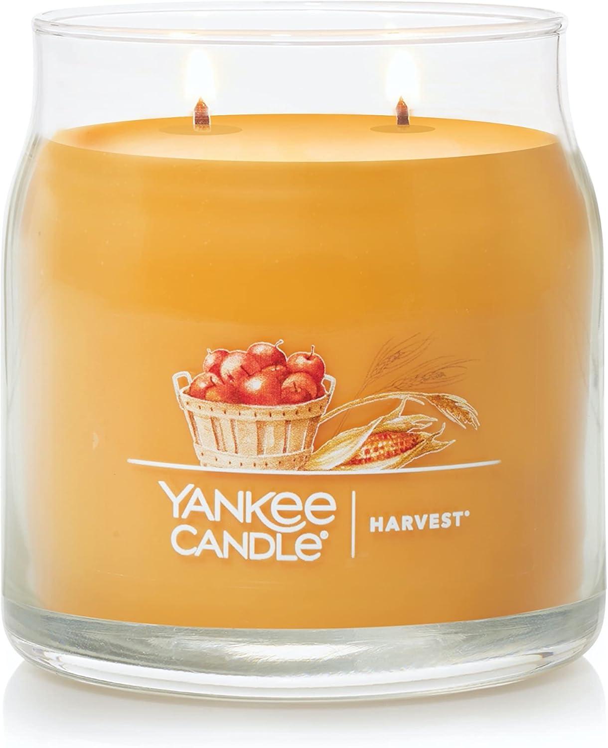 Harvest Scented Red Soy Jar Candle