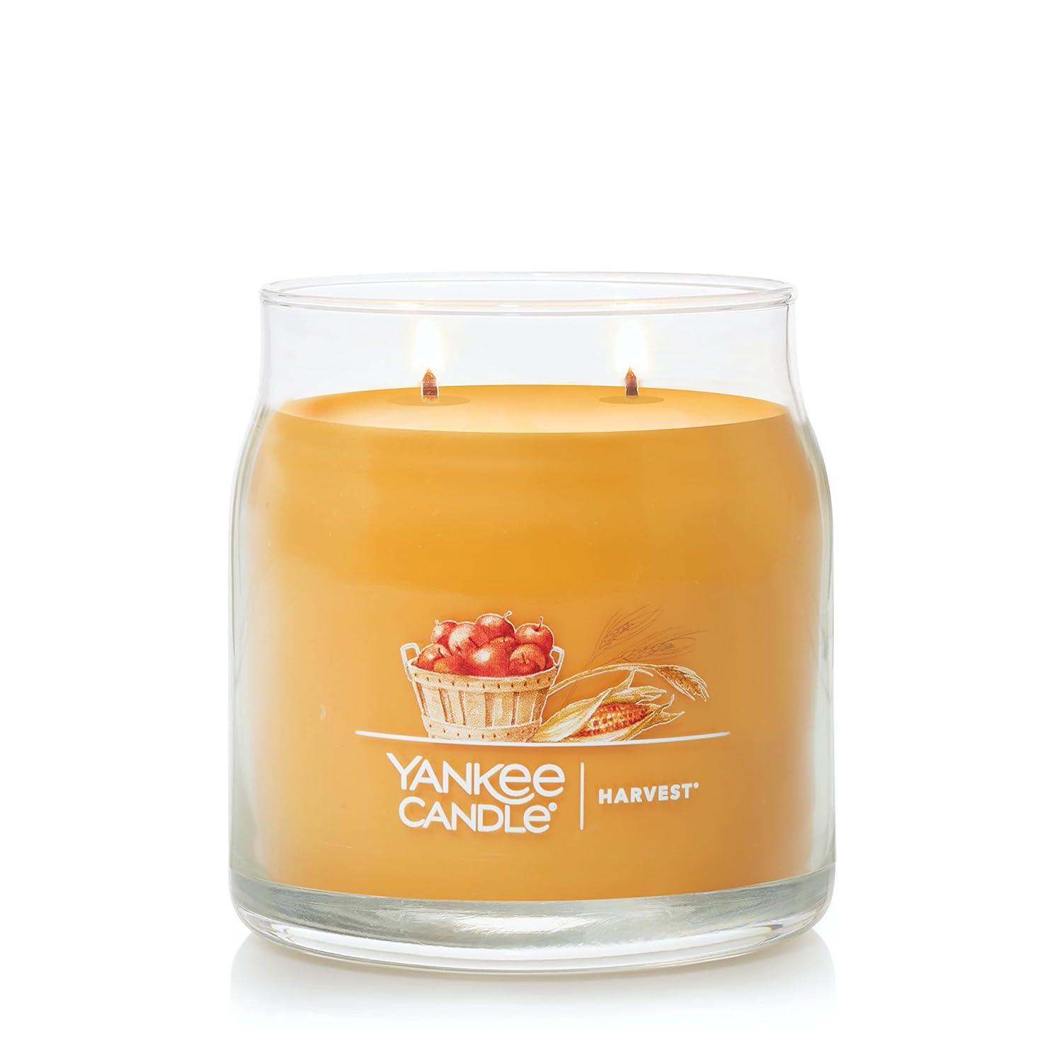 Harvest Scented Red Soy Jar Candle