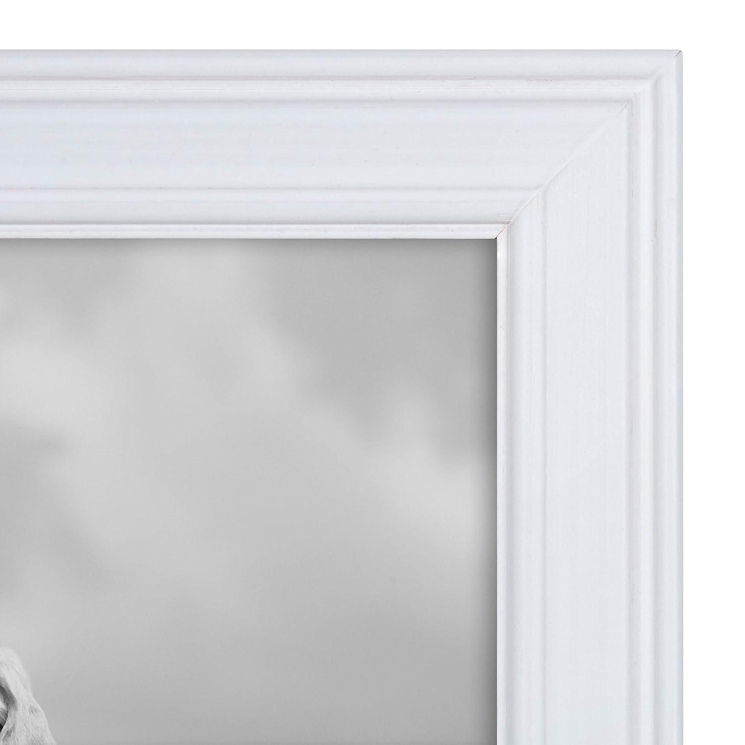 10pc Bordeaux Frame Boxs White/Black/Natural Wood - Kate & Laurel All Things Decor: Wall Display, Multi-Size, Modern Style