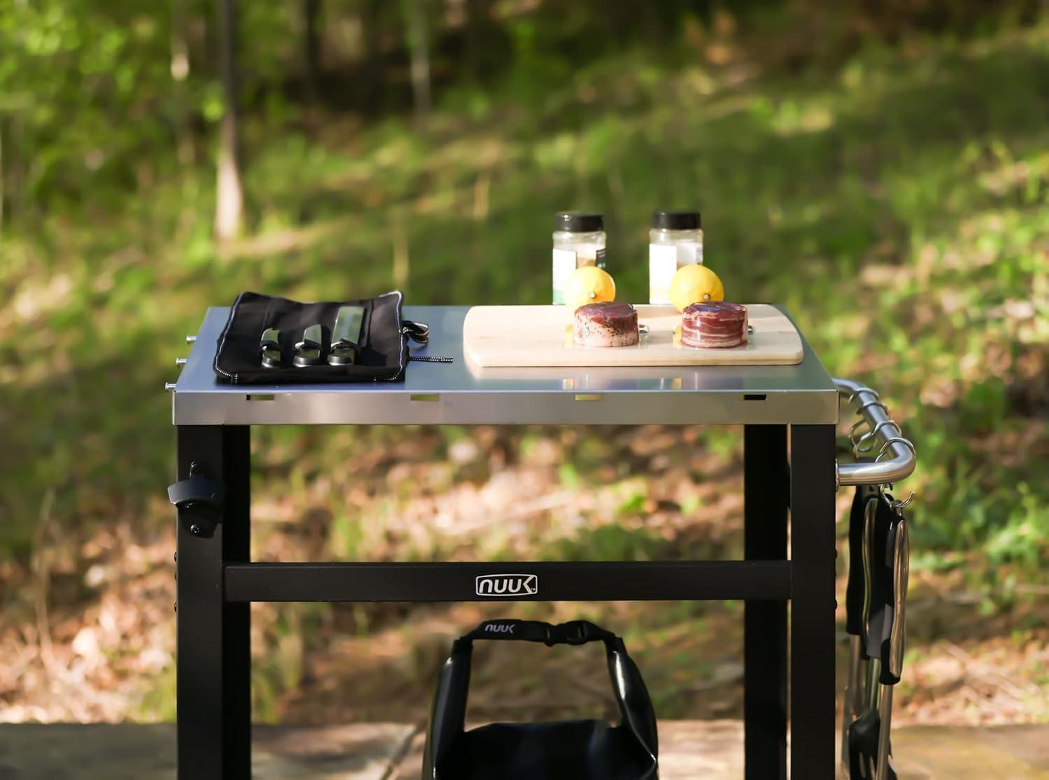 NUUK Stainless Steel 30IN Outdoor Grill and Prep Cart