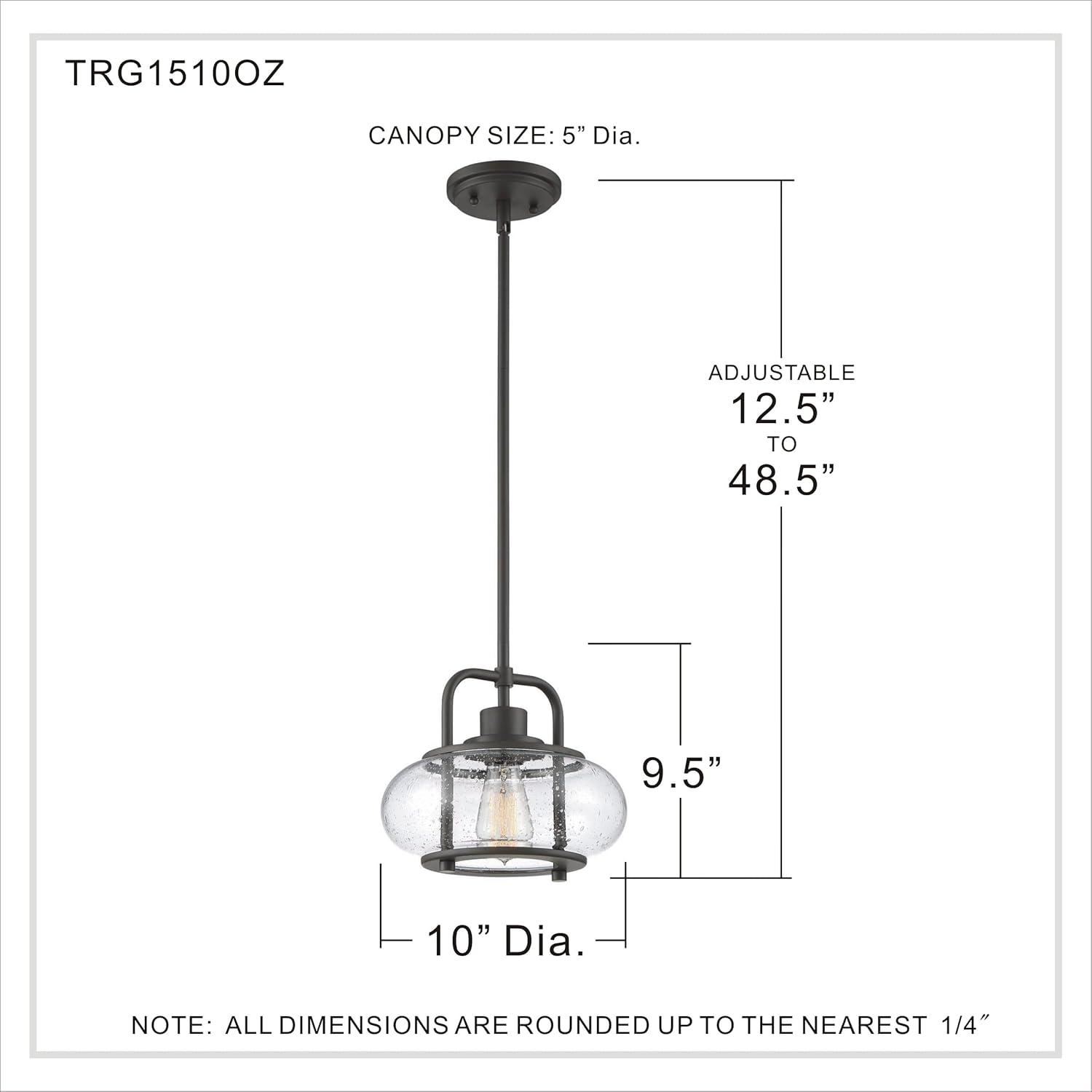 Quoizel Lighting Trilogy 1 - Light Pendant in  Old Bronze