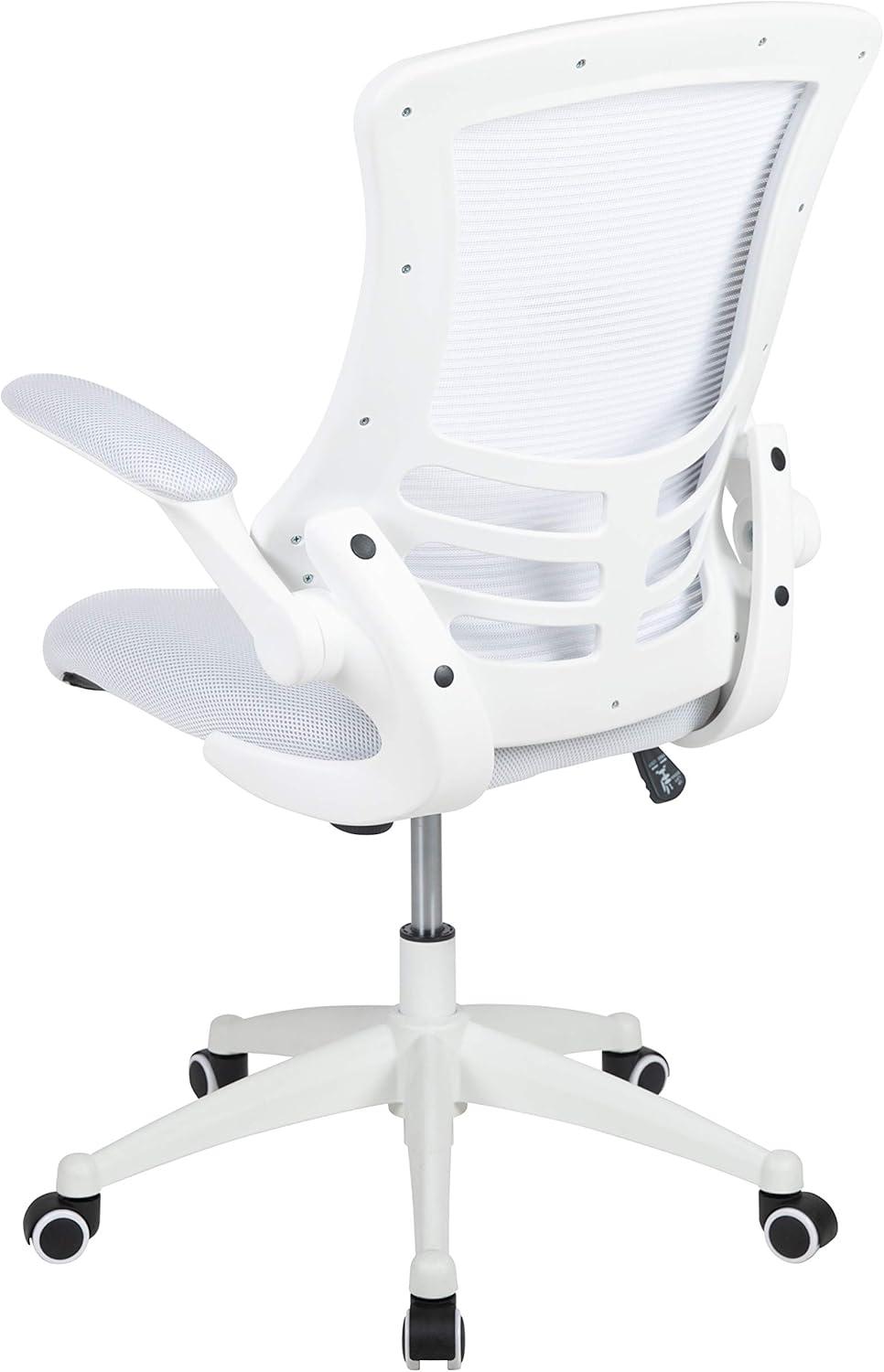 Jayetta Mid-Back Mesh Swivel Ergonomic Office Chair with Flip-Up Arms by Flash Furniture