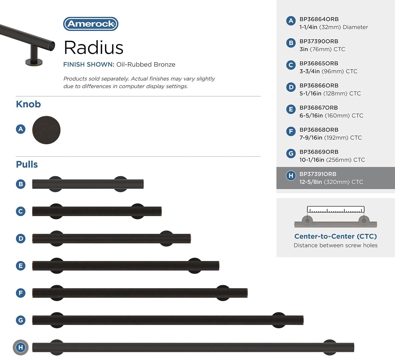 Amerock Radius Cabinet or Drawer Pull