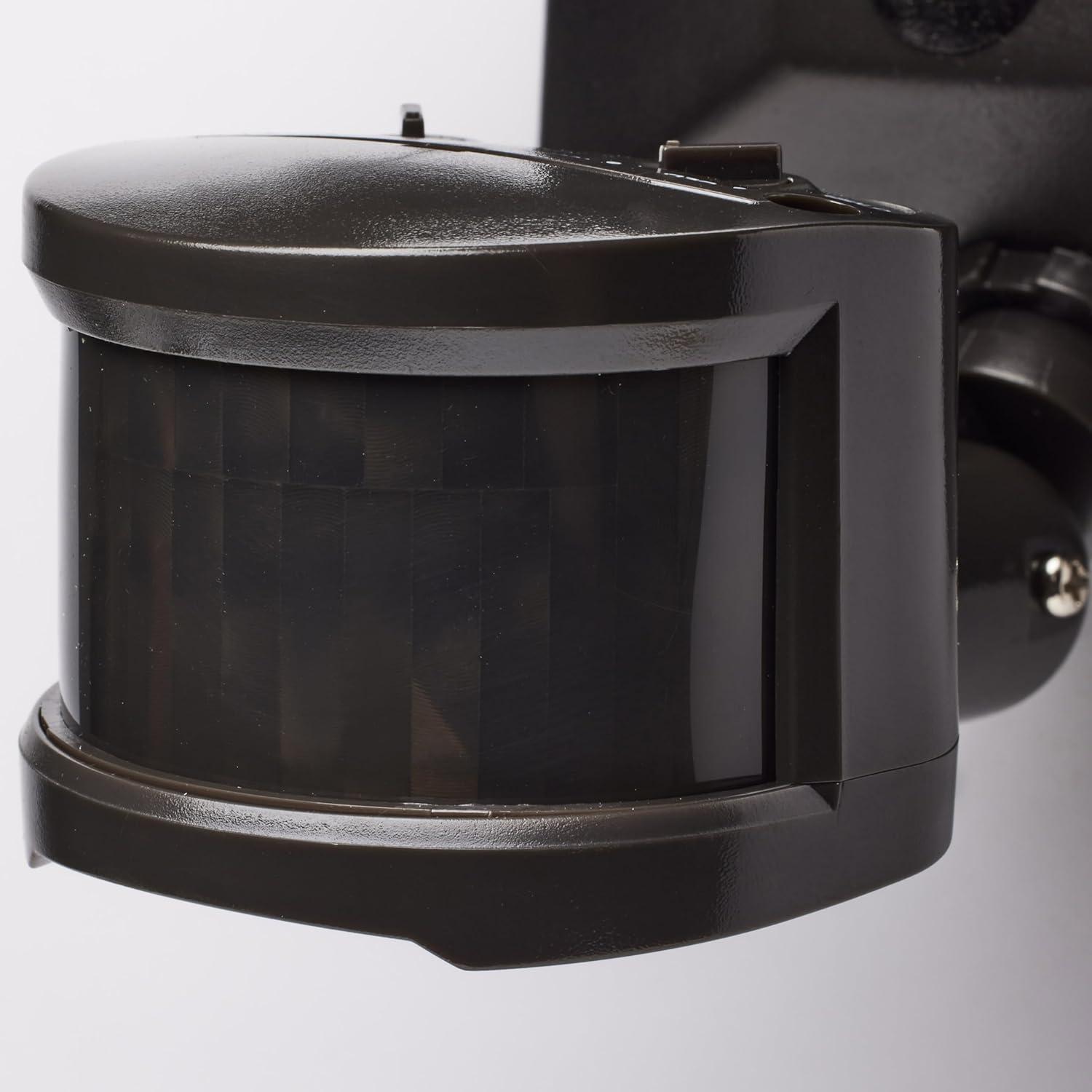 65/219-Nuvo Lighting-40W 4000K 2 LED Outdoor Dual Head Security Light with Motion Sensor in Utility Style-4.16 Inches Wide by 4.13 Inches High-Bronze
