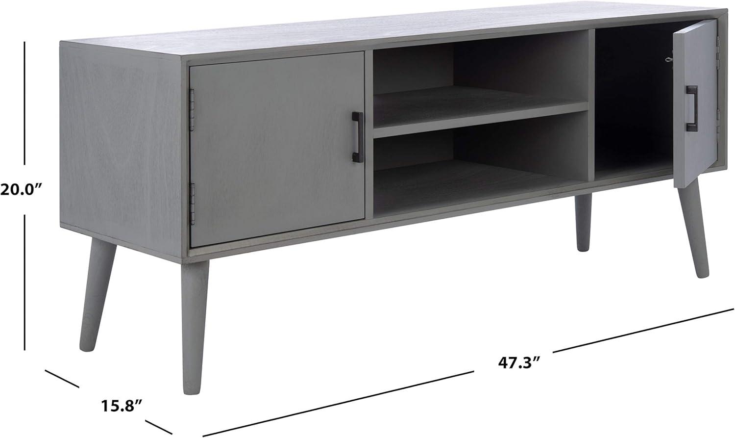 Sorrel Mid - Century Media Stand - Distressed Grey - Safavieh