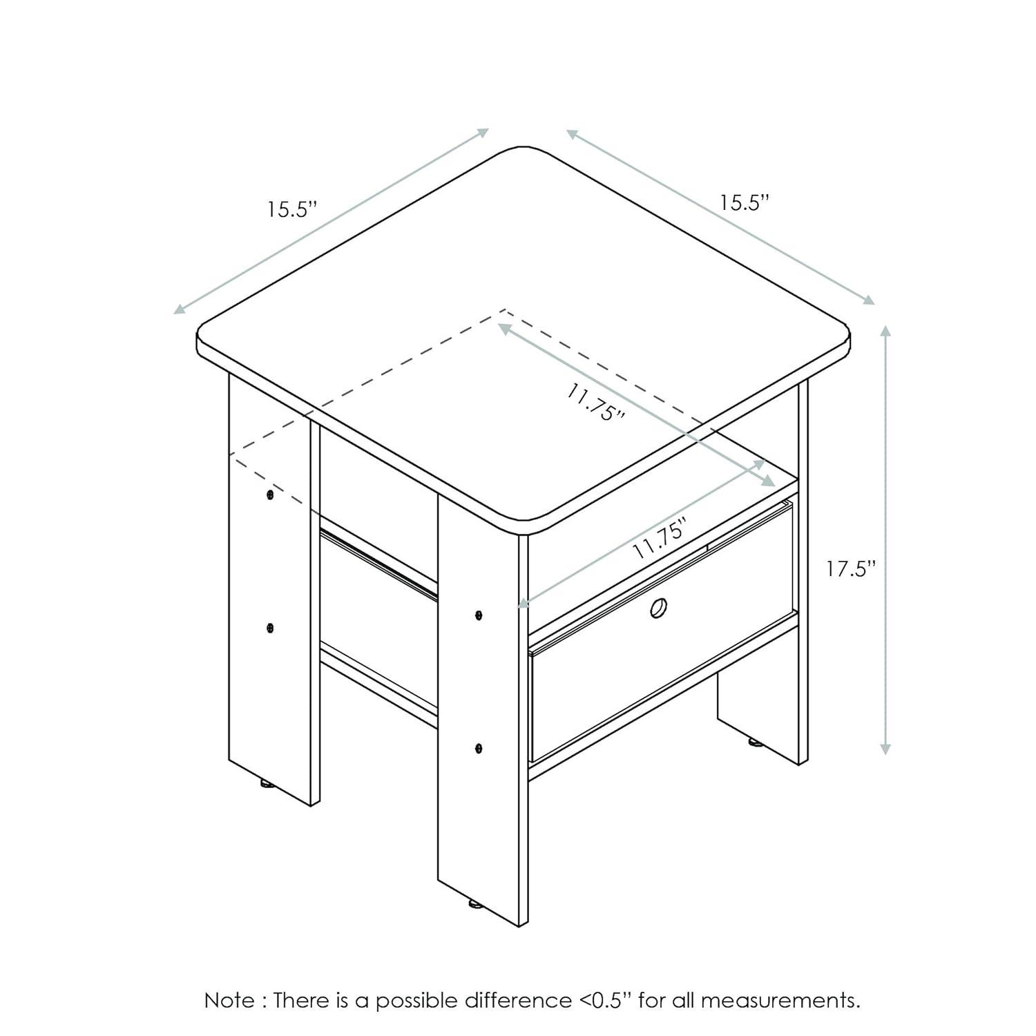 Furinno Petite End Table - Set of 2