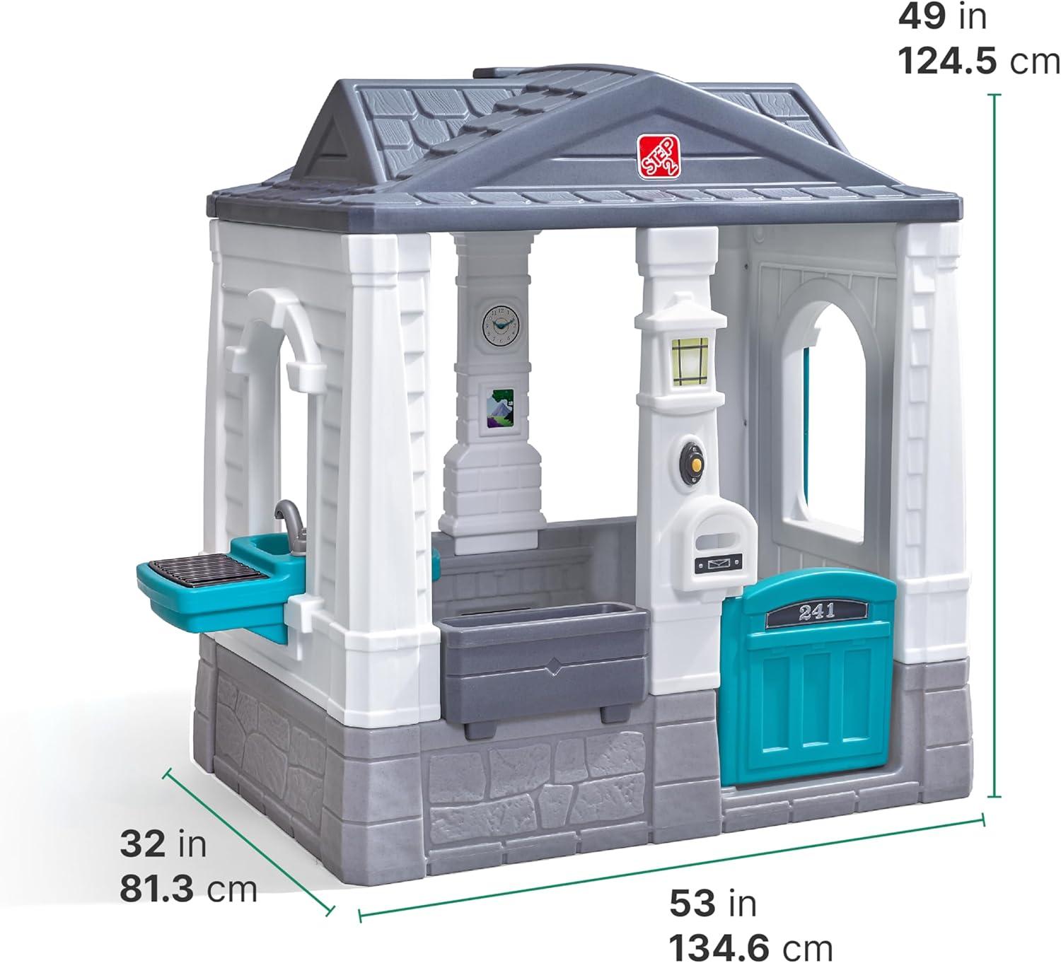 Step2 Step2 Neat & Tidy Cottage Homestyle Edition Kids Outdoor Playhouse for Toddlers