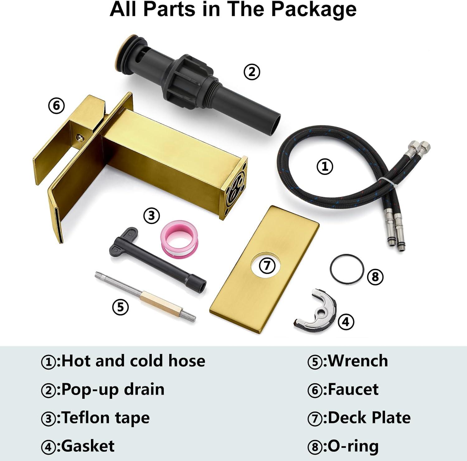 VIBRANTBATH 1 Single-handle Bathroom Faucet with Drain Assembly 6004-N-SS-3