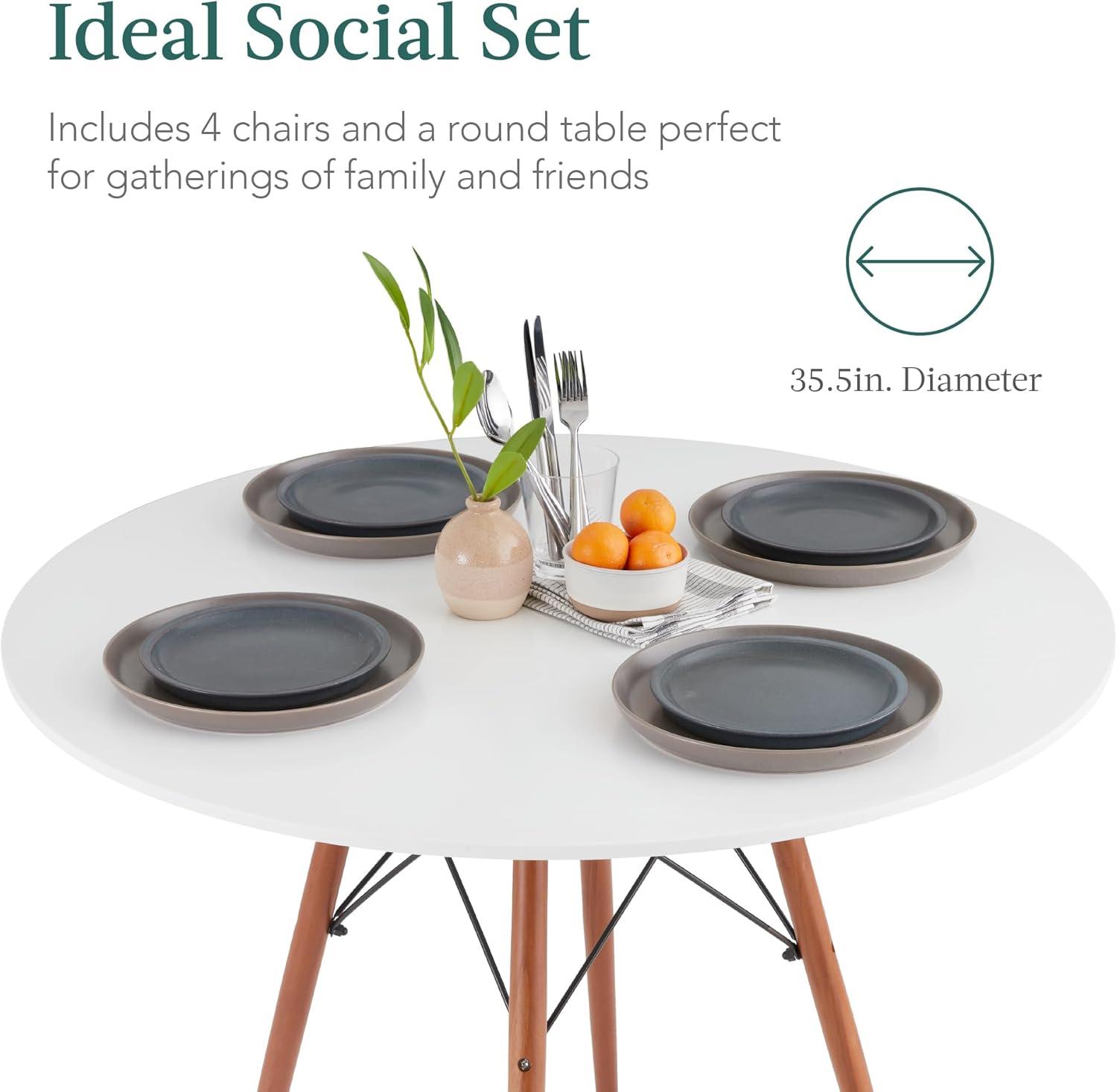 George Oliver Fechter 4 - Person Four Leg Dining Set