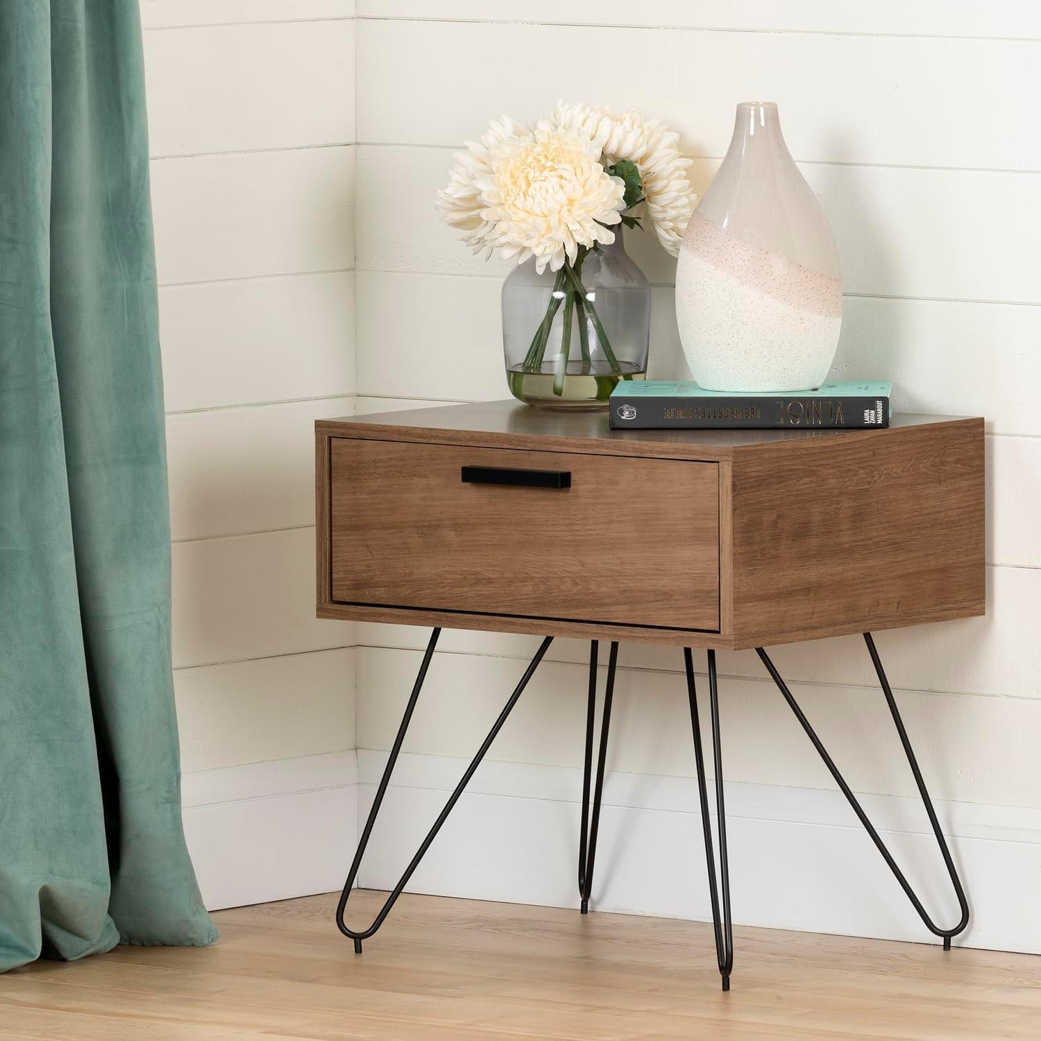 South Shore Slendel Nightstand Pure White
