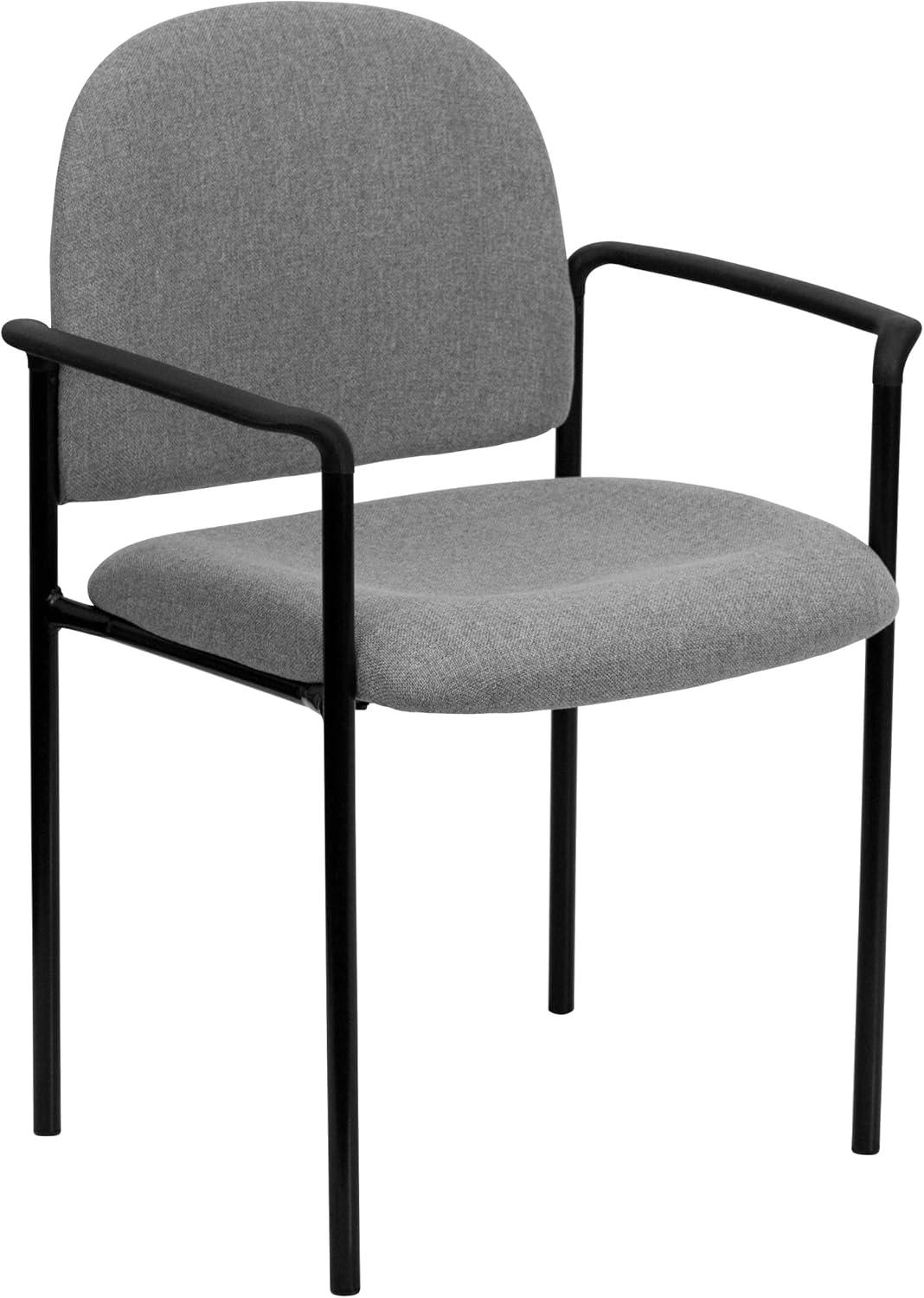 Prather Stackable Steel Ergonomic Side Reception Chair by Flash Furniture