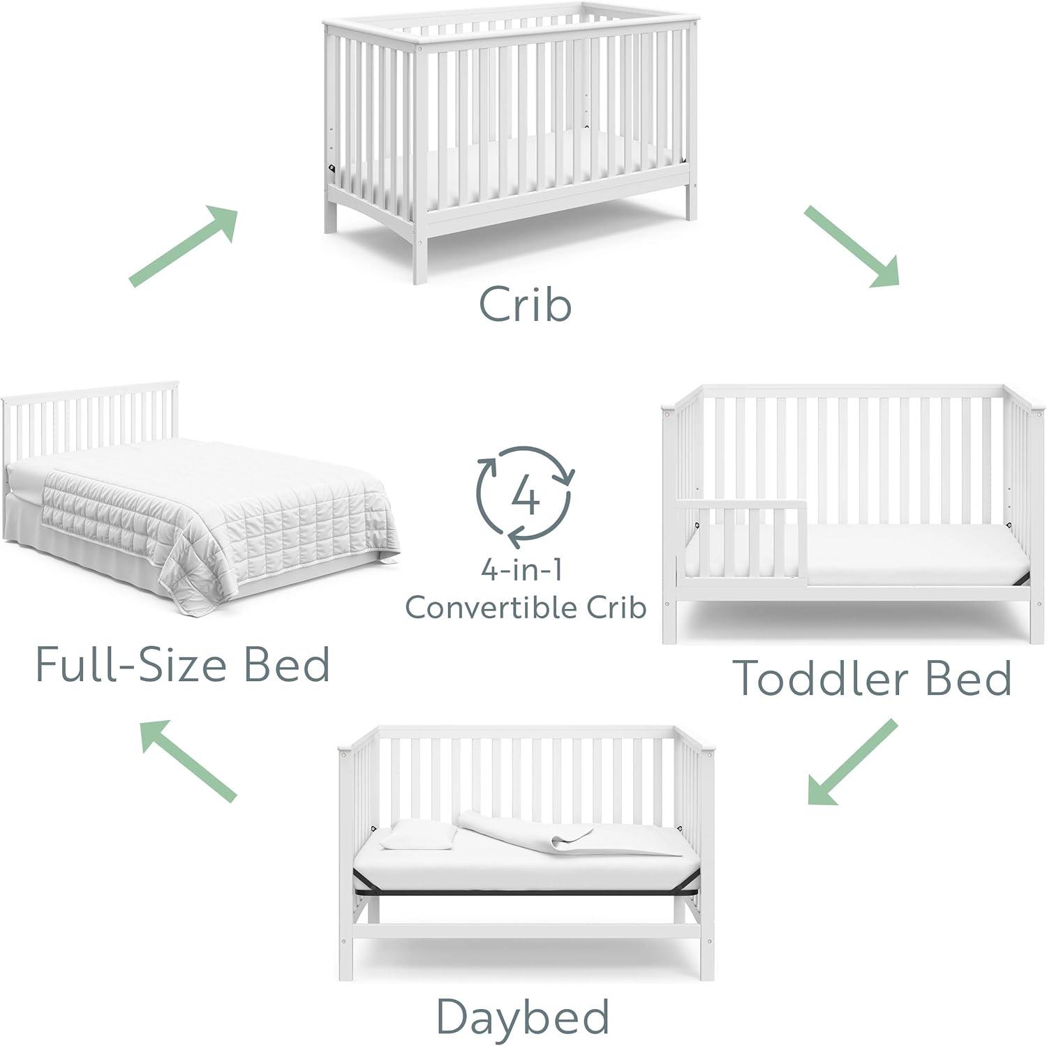 Storkcraft Hillcrest 4-in-1 Convertible Crib