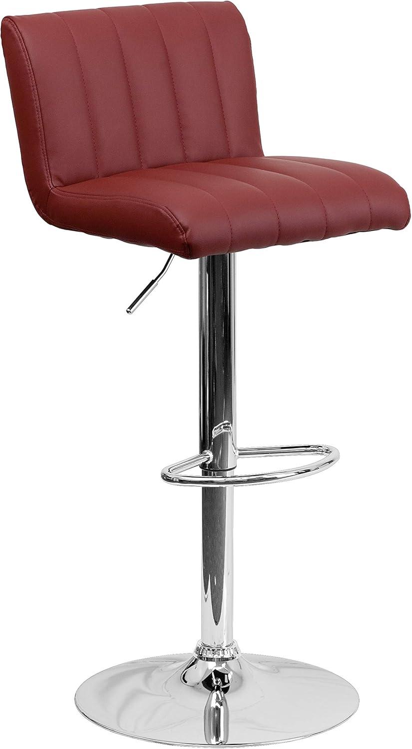 Adjustable Bar Stools - Counter Height Barstools with Back and Armrest