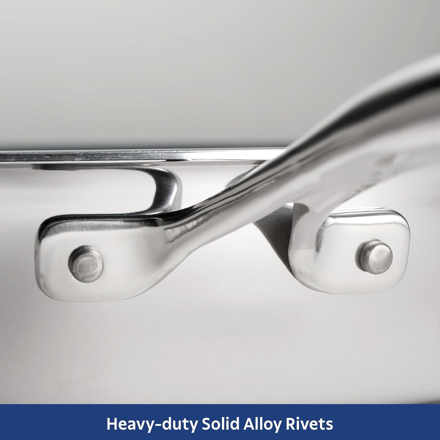 Tramontina Tramontina Signature Tri-Ply Clad Stainless Steel Frying Pan with Ceramic Non Stick Interior