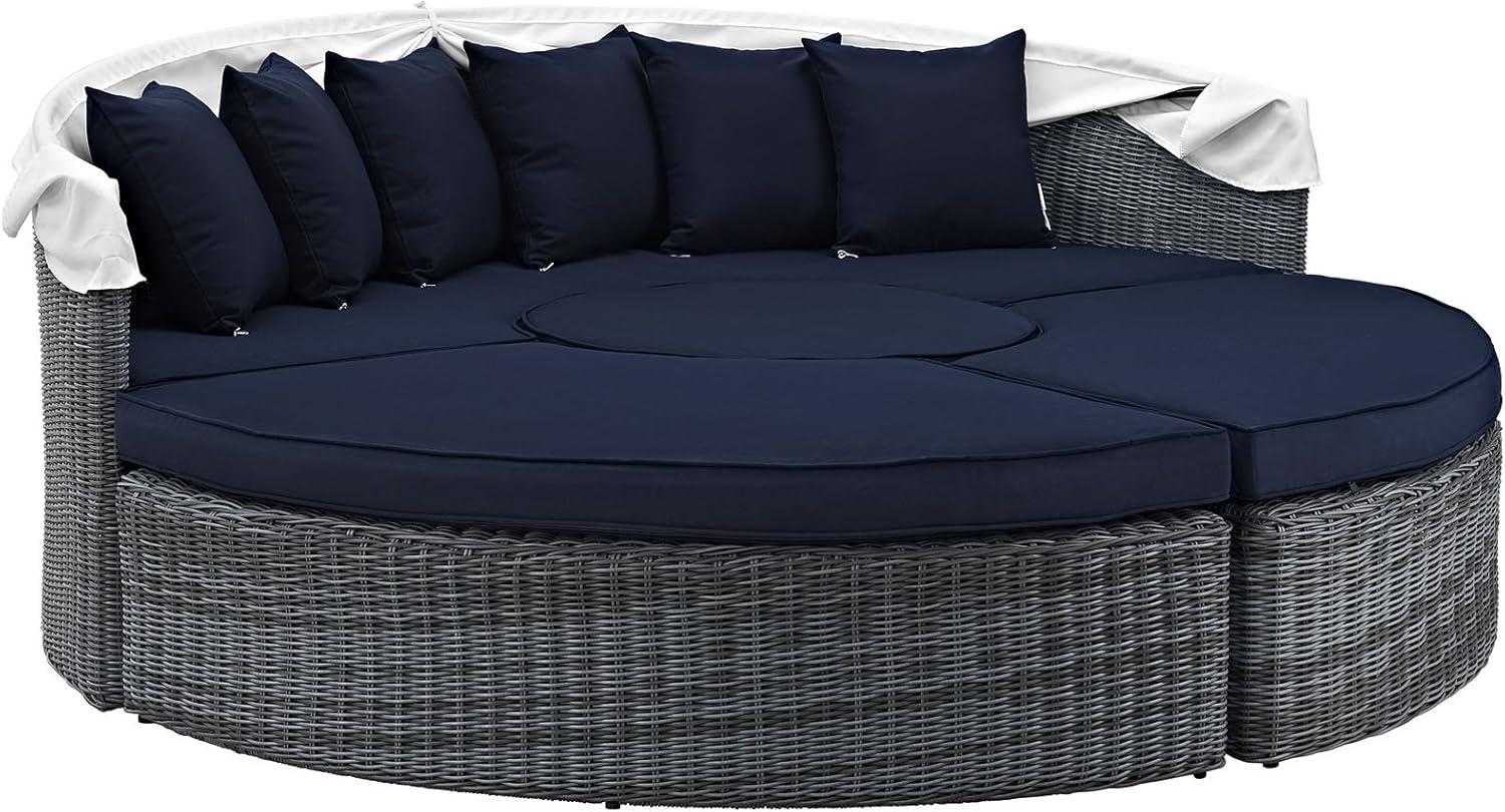 Modway Invite Canopy Outdoor Patio Sunbrella Daybed