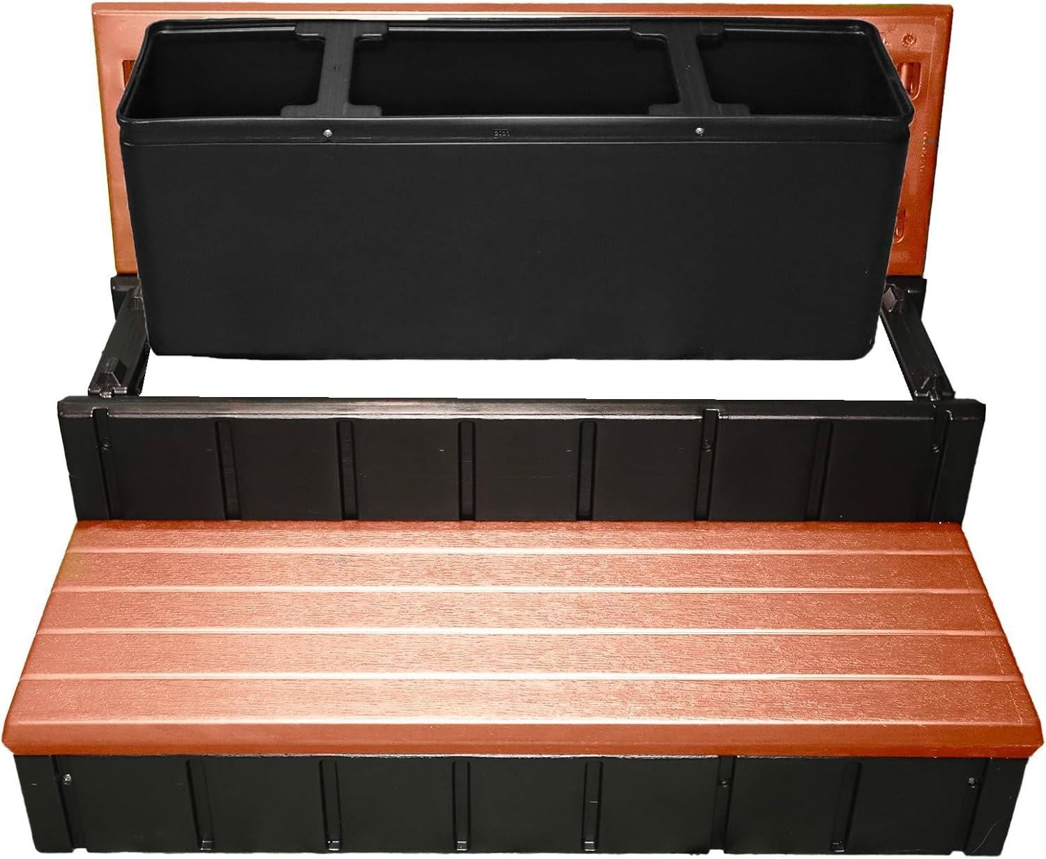 Confer Plastics Confer Plastics 36" Storage Spa Steps Espresso