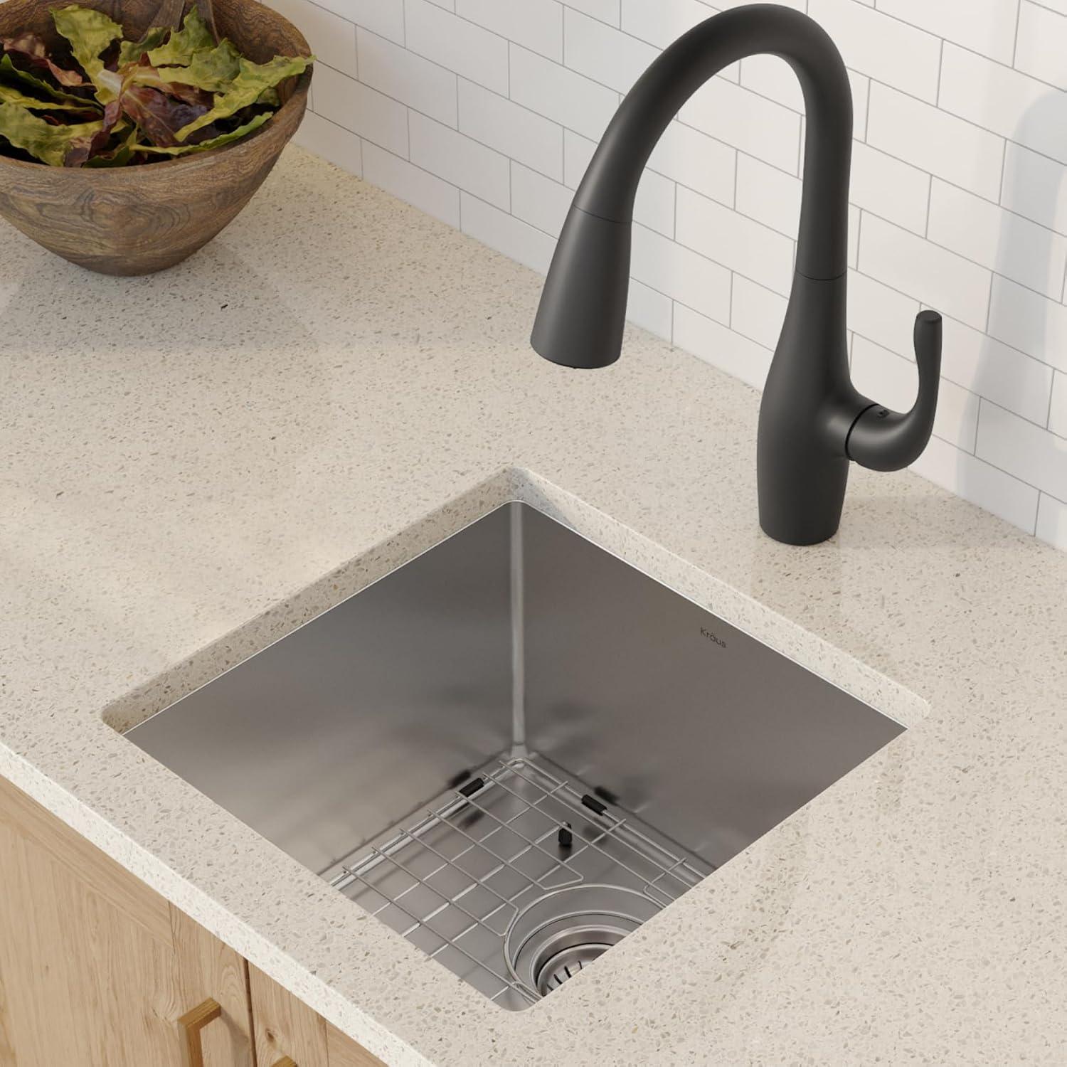 KRAUS Standart Pro Undermount 16 Gauge Stainless Steel Bar Kitchen Sink