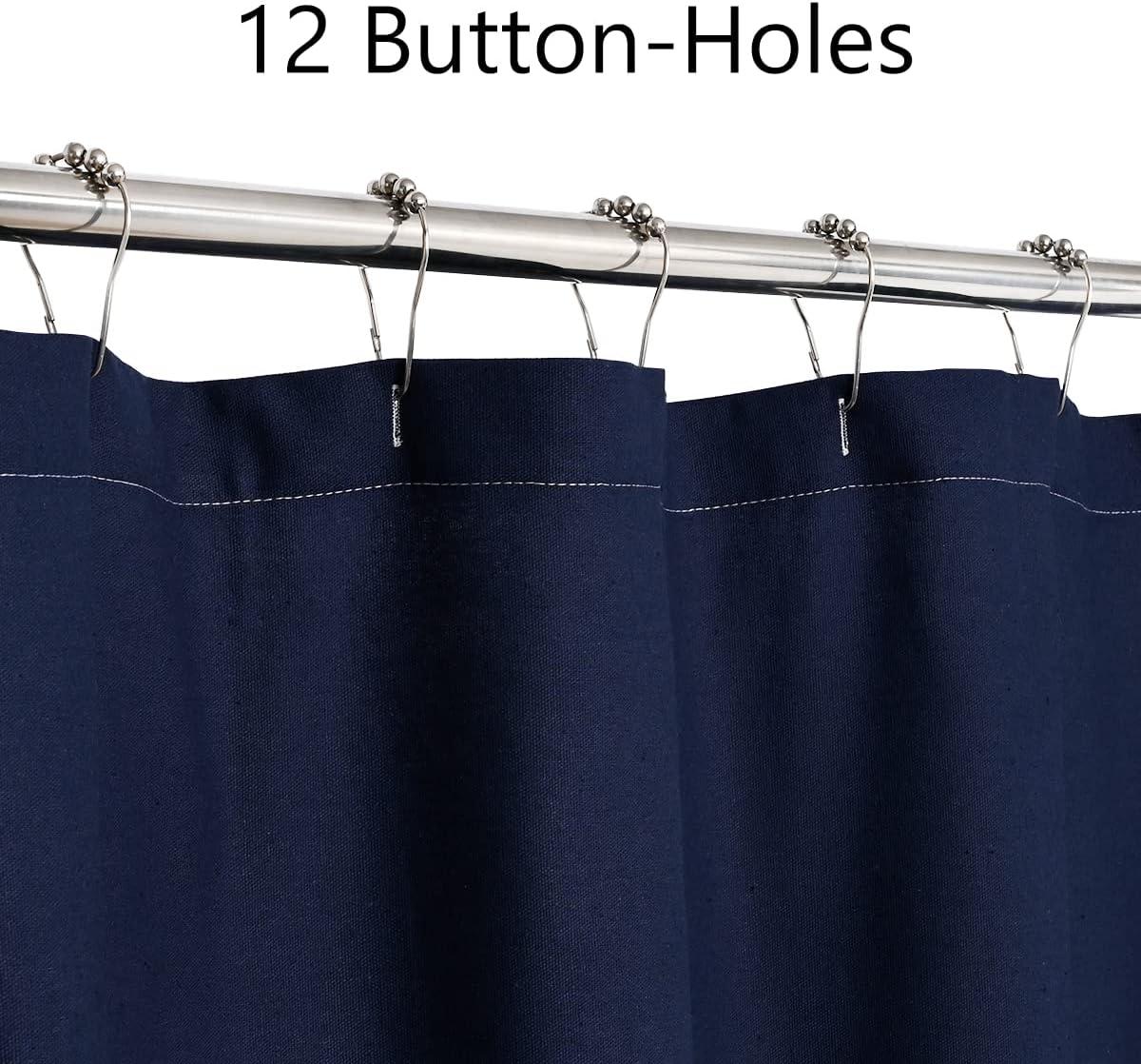 Gracie Oaks Daeb Cotton Blend Shower Curtain