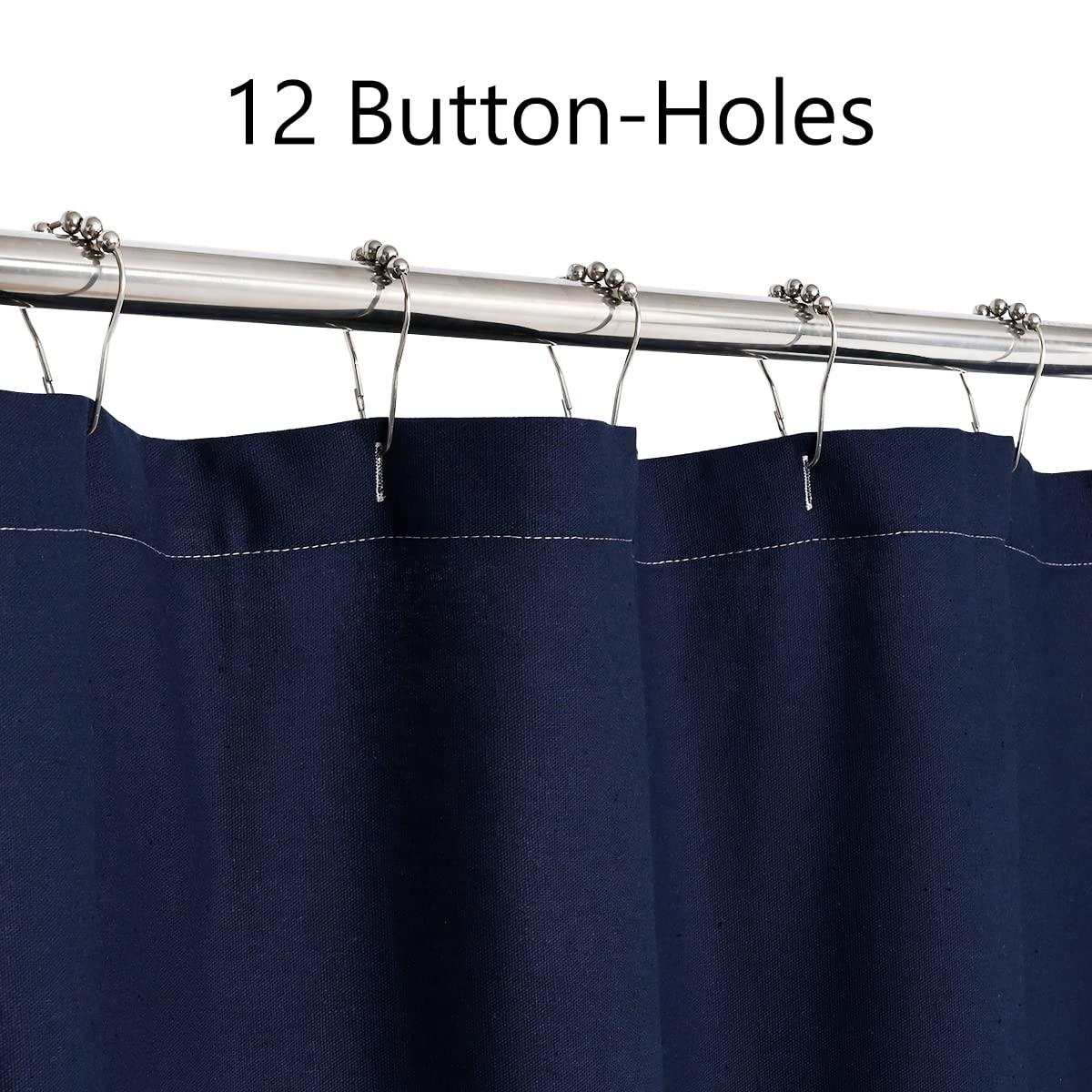 Gracie Oaks Daeb Cotton Blend Shower Curtain