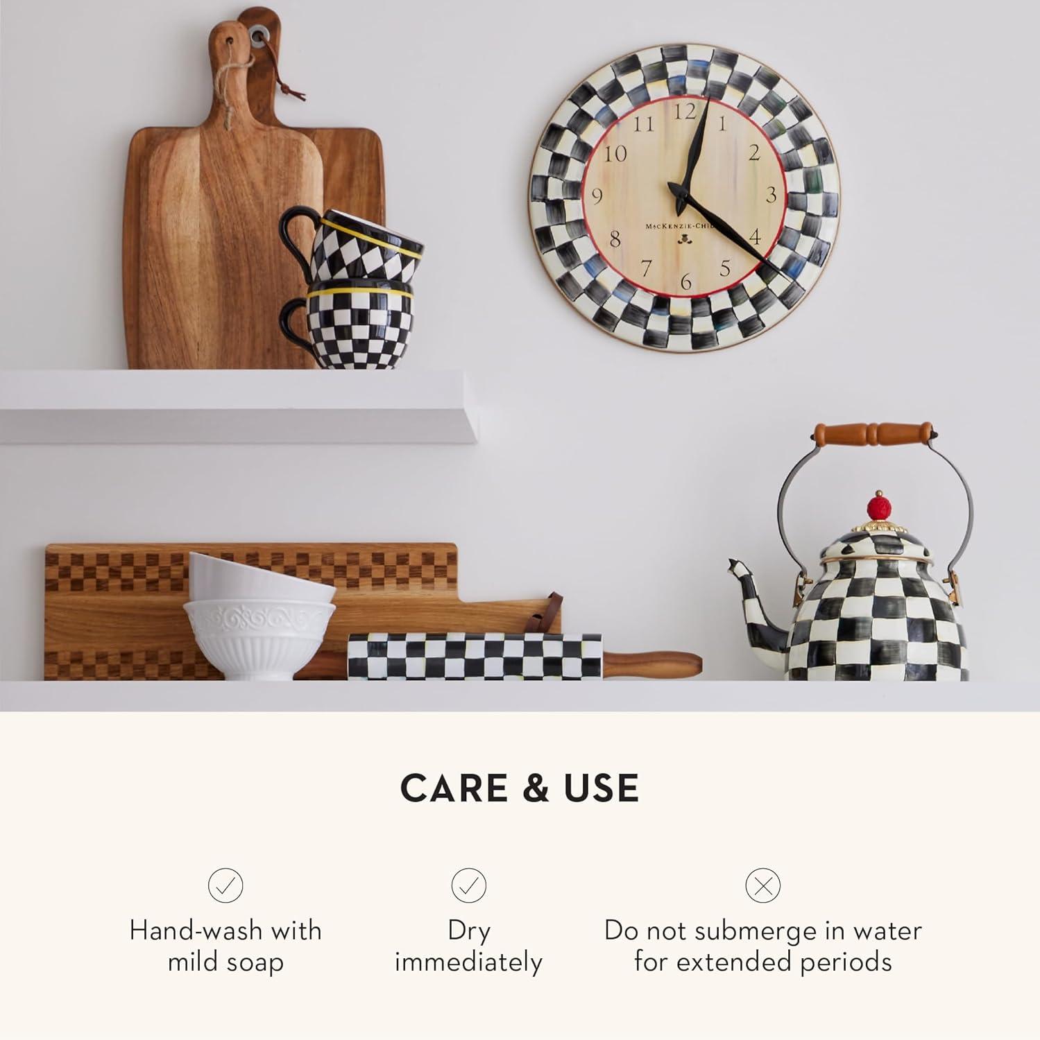 MacKenzie-Childs Sterling Check® Rolling Pin