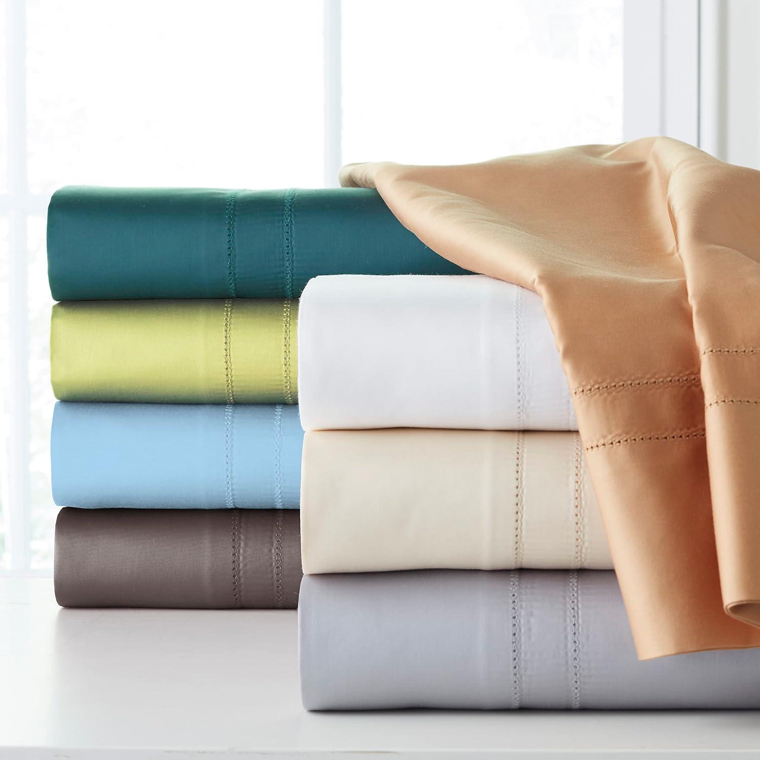 King White Cotton Deep Pocket Sheet Set