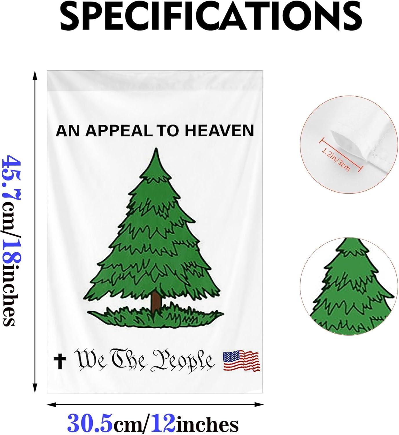 White and Green Patriotic Polyester Garden Flag 12x18 Inch