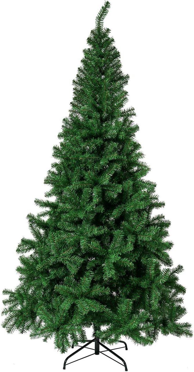 4-Foot Green PVC Tinsel Christmas Tree with Stand