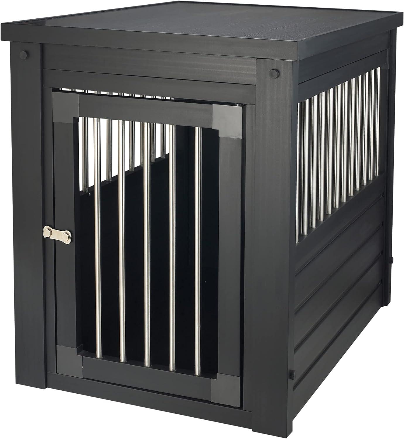 New Age Pet Ecoflex Furniture Style Dog Crate End Table - Espresso Small