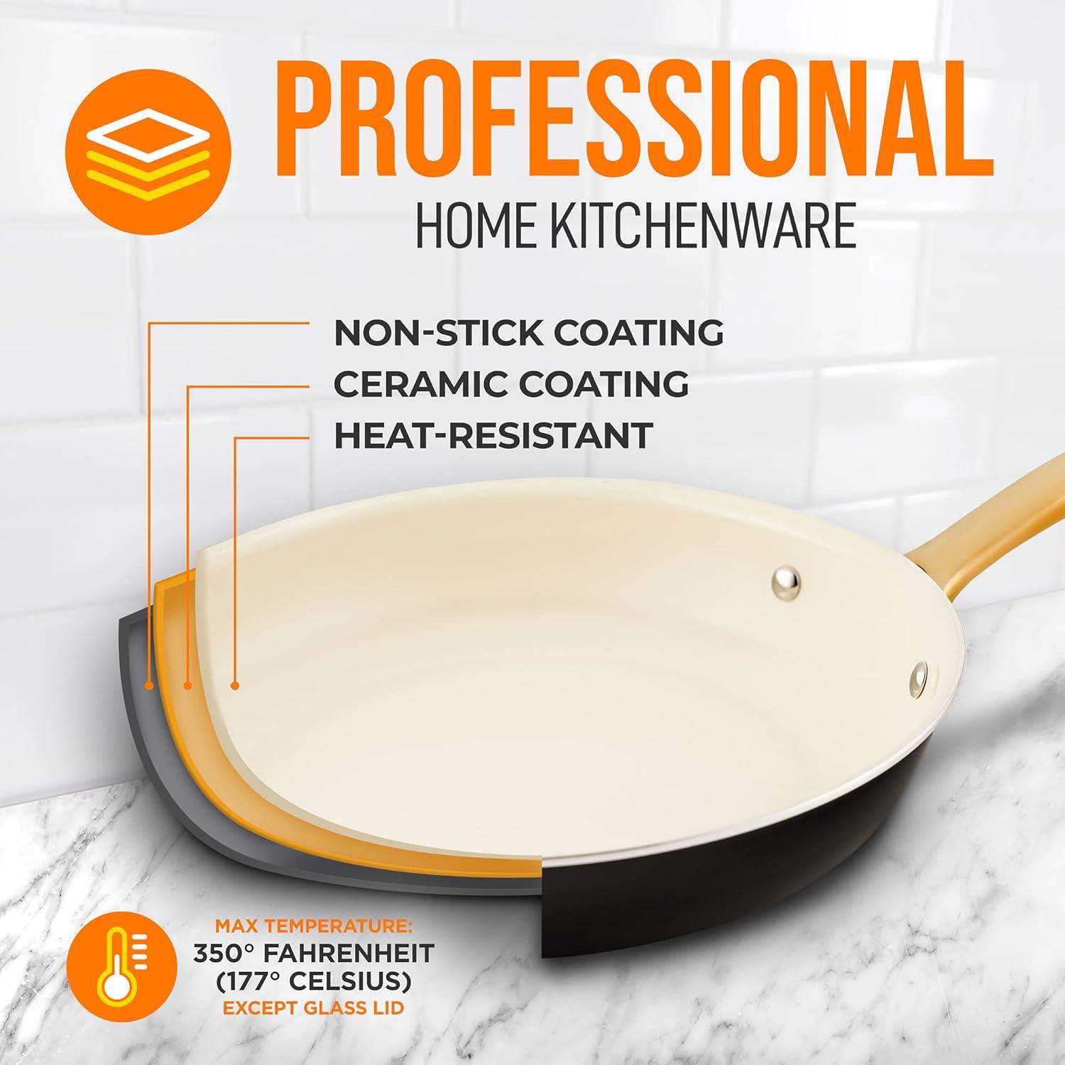 NutriChef Ceramic Non-Stick Omelette Pan