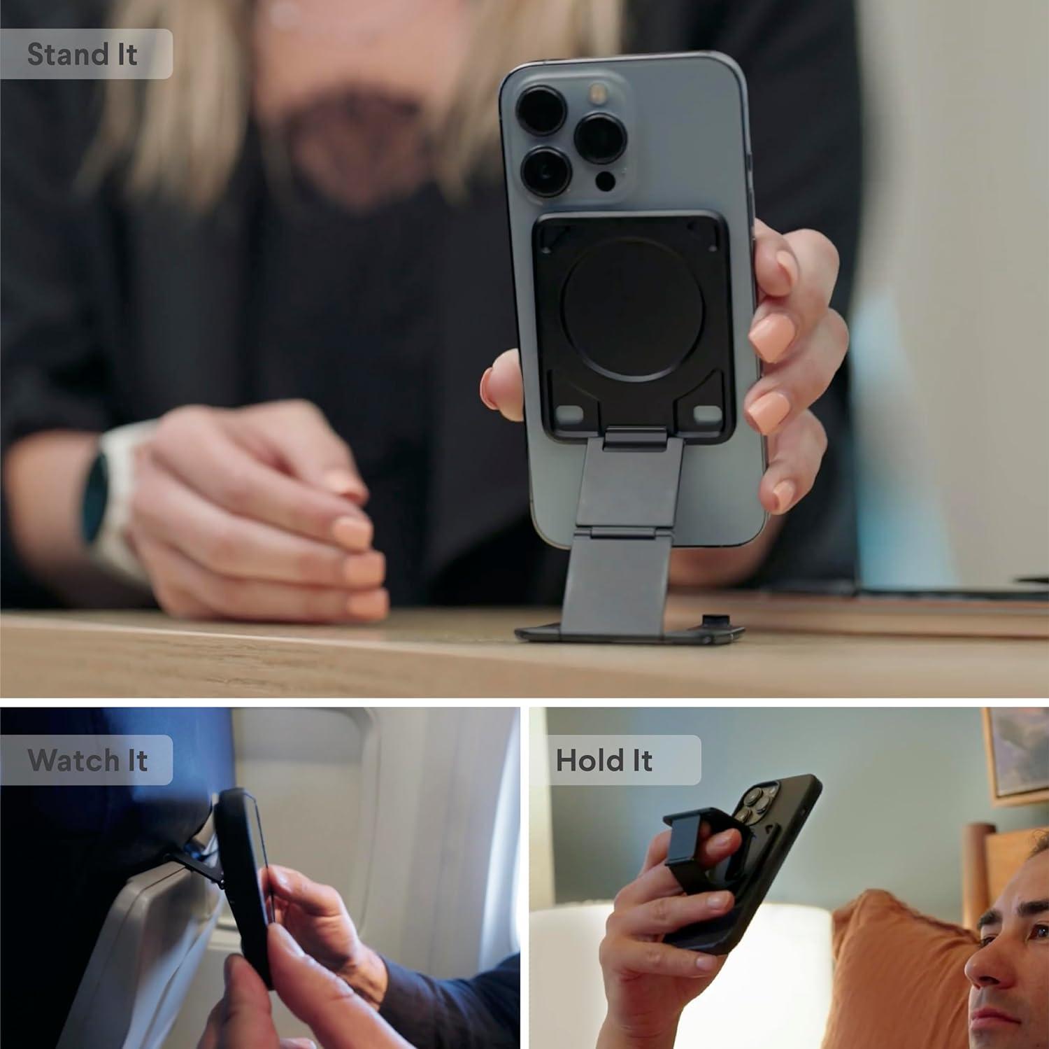 Kenu Stance+ 10-in-1 MagSafe Phone Mount + Stand - Black