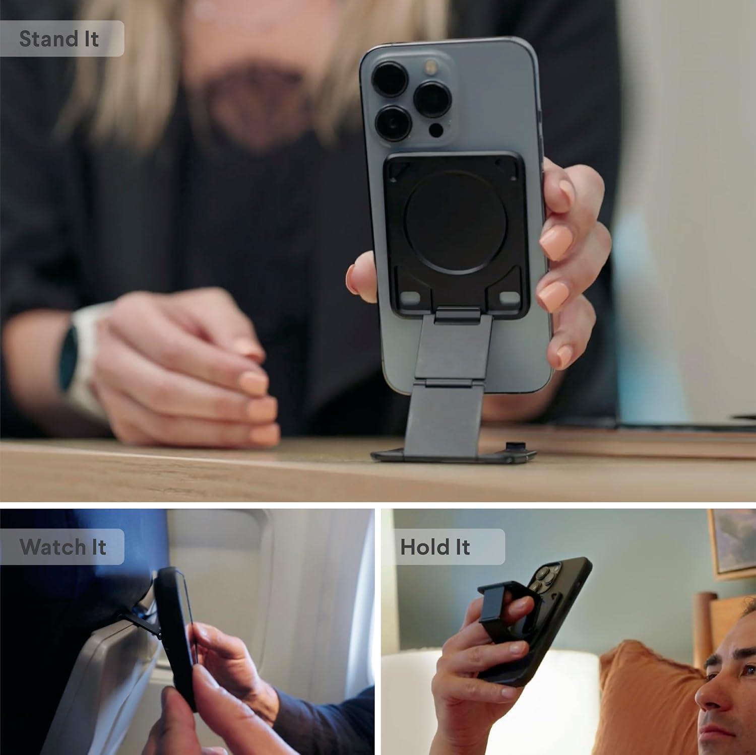 Kenu Stance+ 10-in-1 MagSafe Phone Mount + Stand - Black