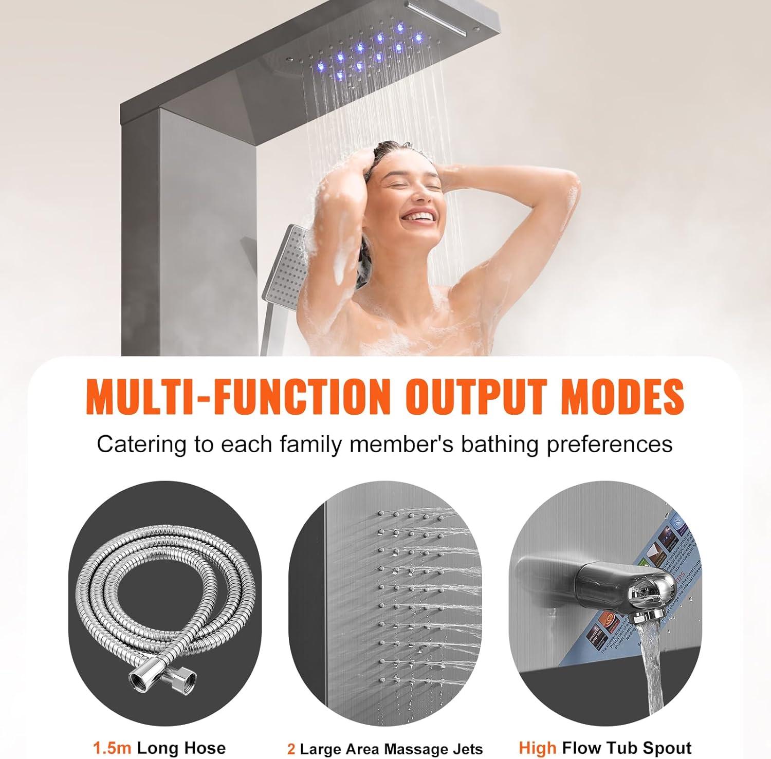 52.9'' Shower Panel with Full Body Shower Head