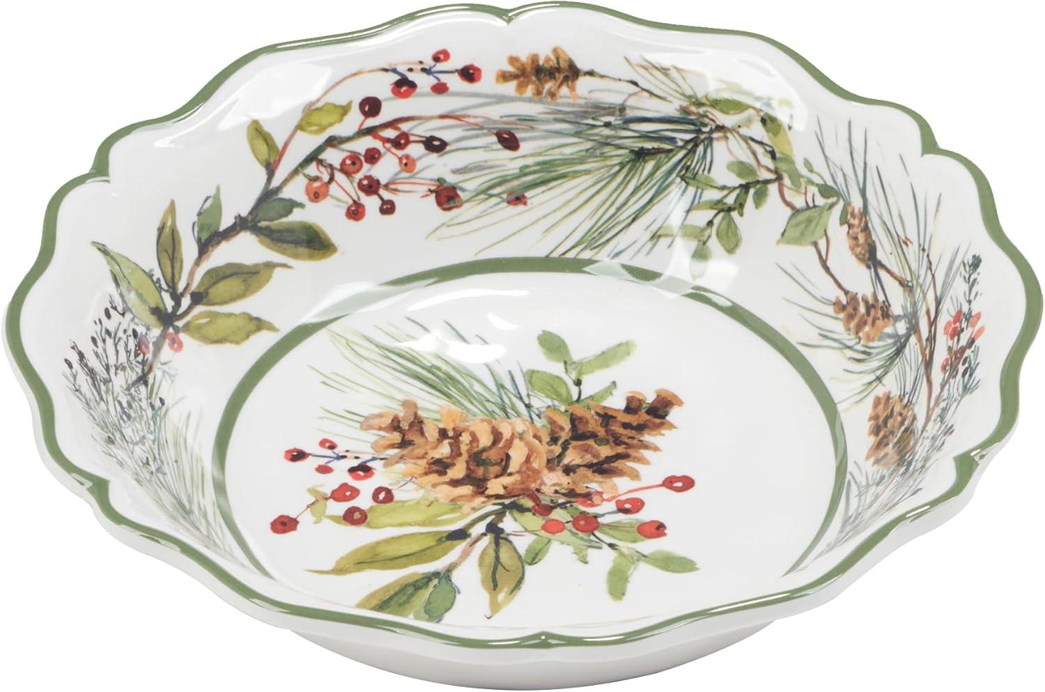 Winters Forest Set of 4 All Purpose Bowl 8.5" x 2" (Set of 4)