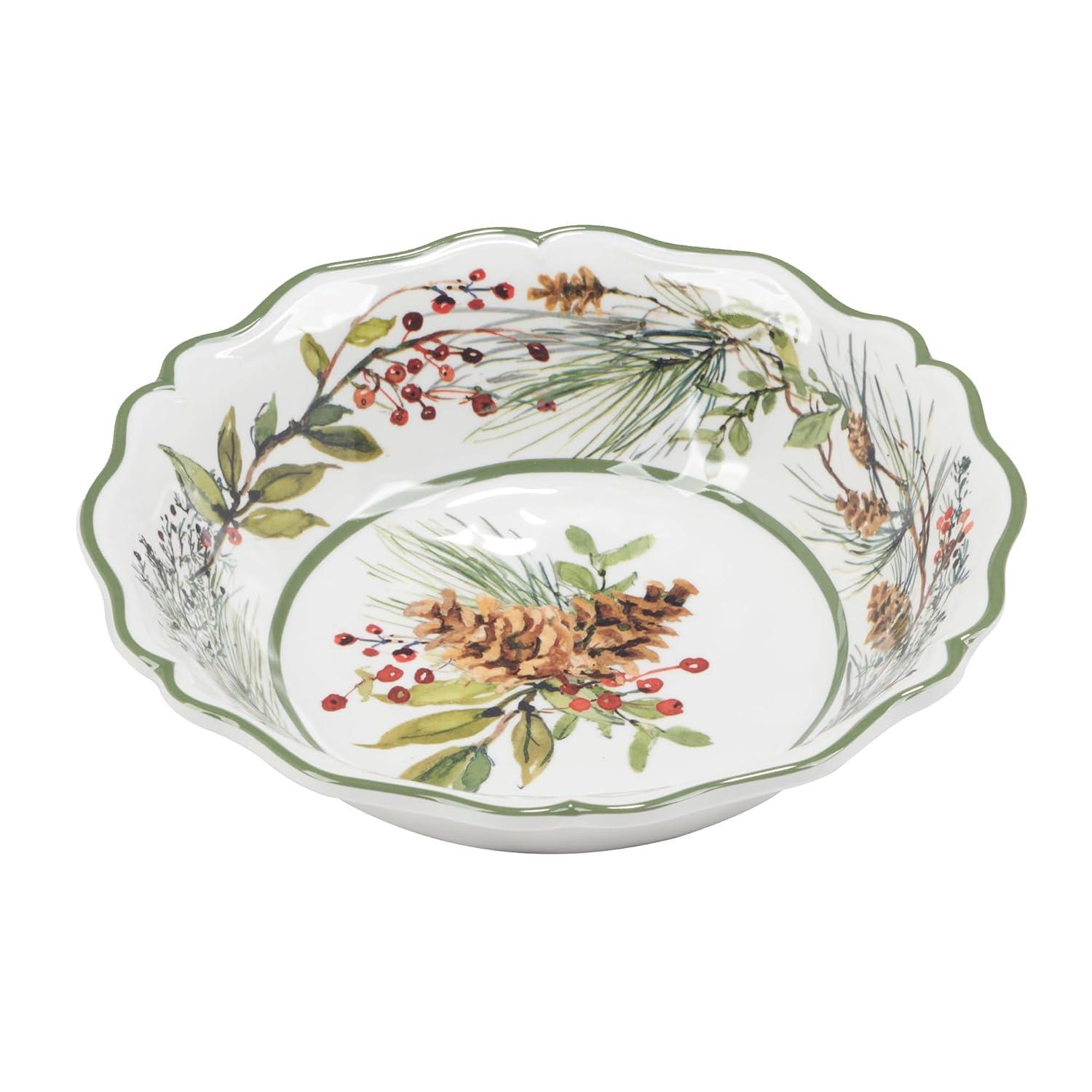 Certified International Winters Forest Set of 4 All Purpose Bowl 8.5" x 2" (Set of 4)