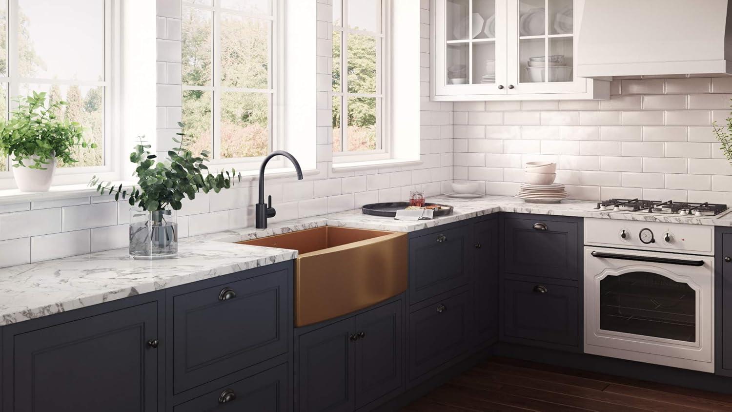 Ruvati 30-inch Apron-Front Farmhouse Kitchen Sink - Stainless Steel