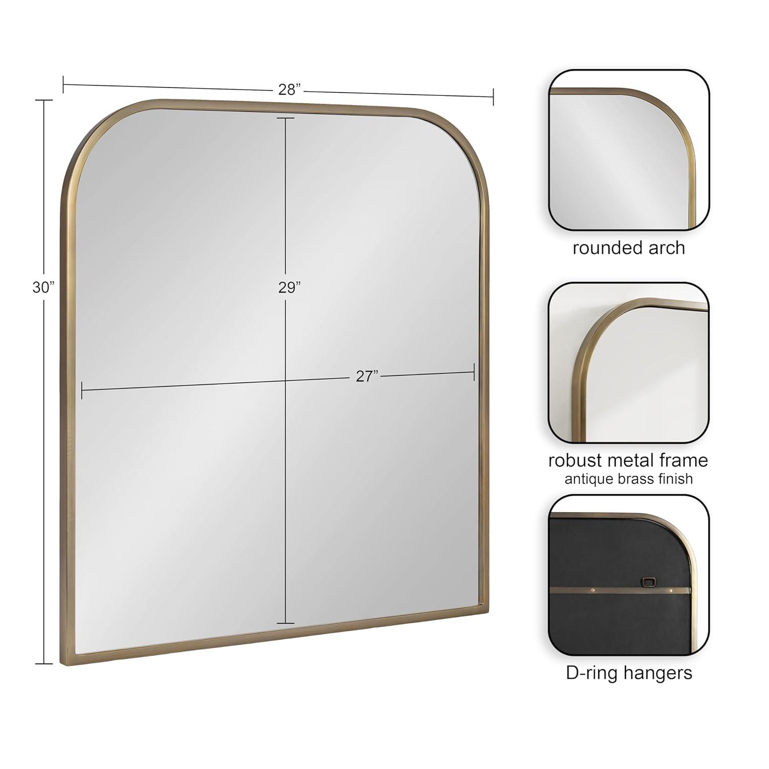 Sherman Metal Flat Wall Mirror